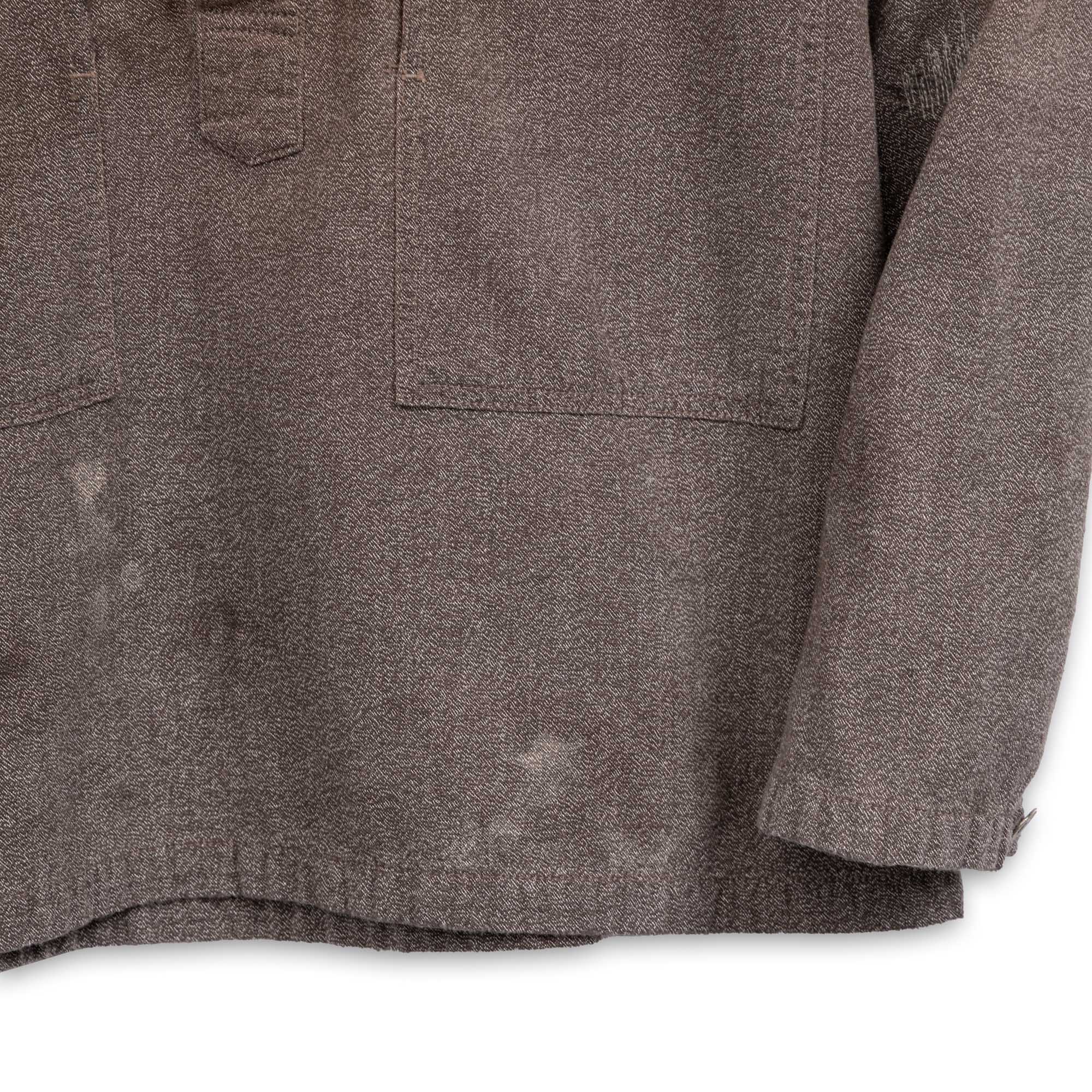 Full Count US Army Covert Chambray Pullover Shirt VE (Vintage Effect) Black - Image 6