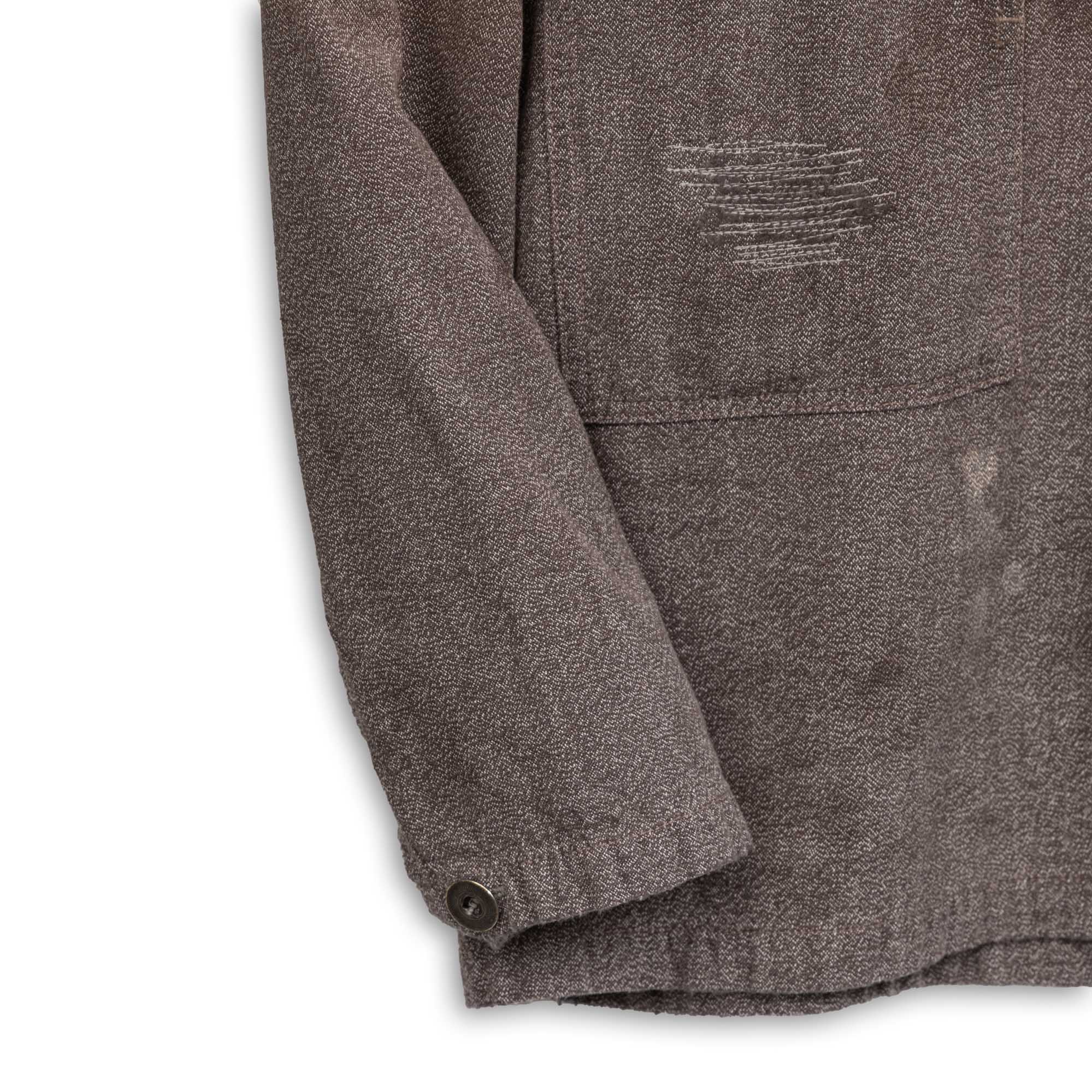 Full Count US Army Covert Chambray Pullover Shirt VE (Vintage Effect) Black - Image 7