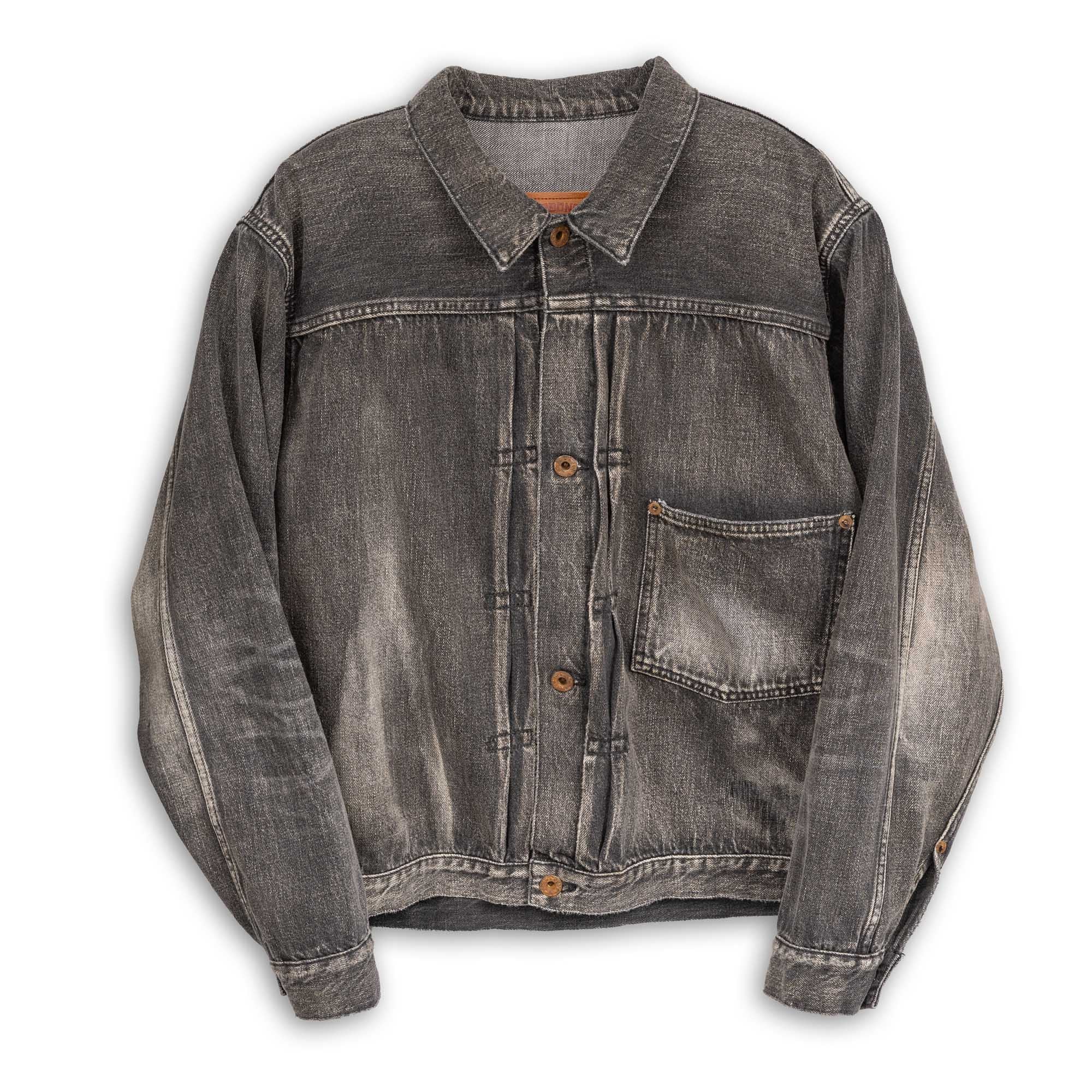 Full Count S2107 WWII Model 11.5oz Denim Jacket HW 'Master Of Reality' Black