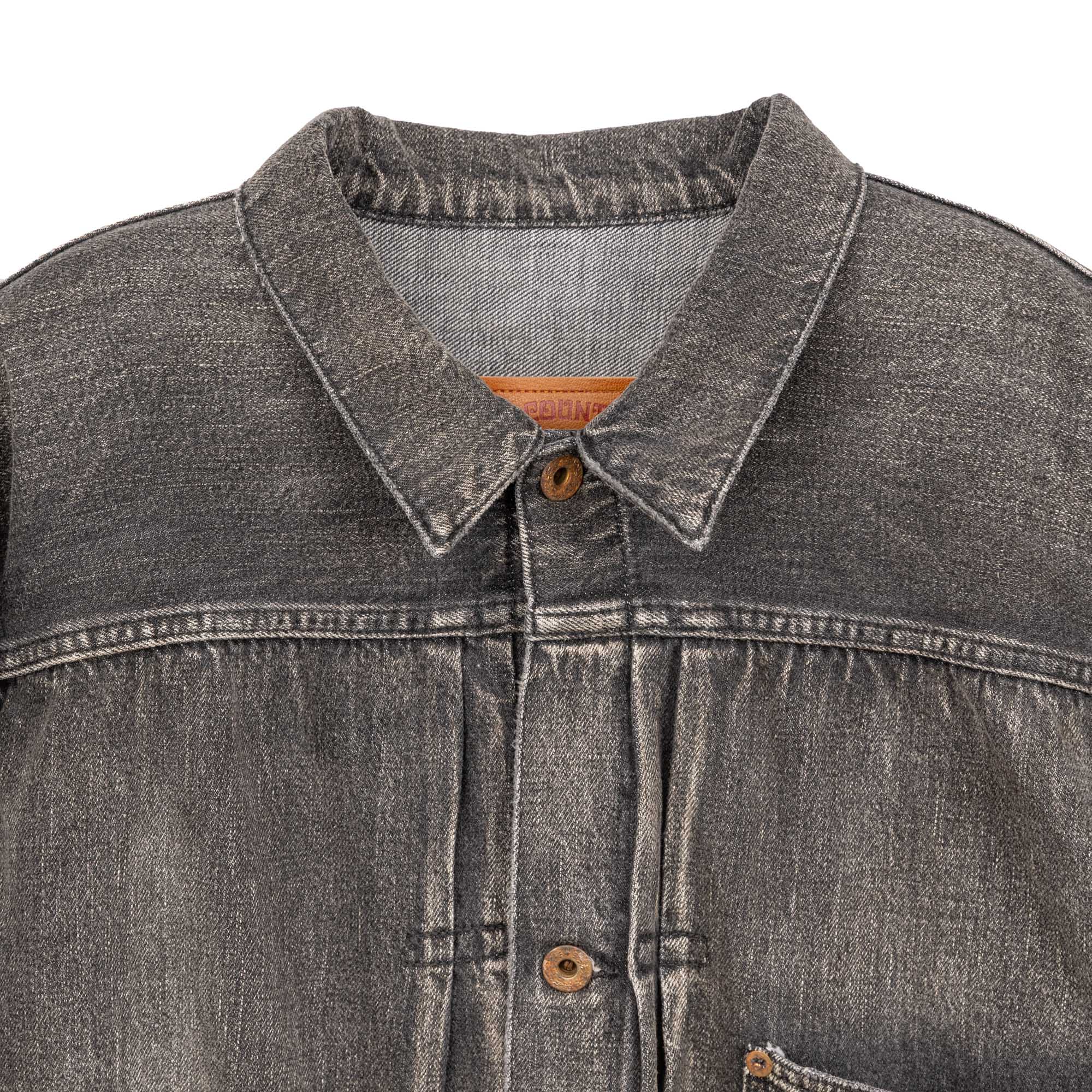 Full Count S2107 WWII Model 11.5oz Denim Jacket HW 'Master Of Reality' Black - Image 2