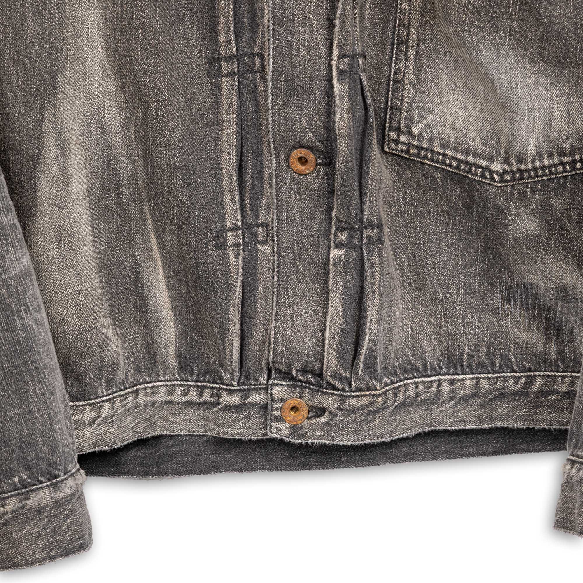 Full Count S2107 WWII Model 11.5oz Denim Jacket HW 'Master Of Reality' Black - Image 4
