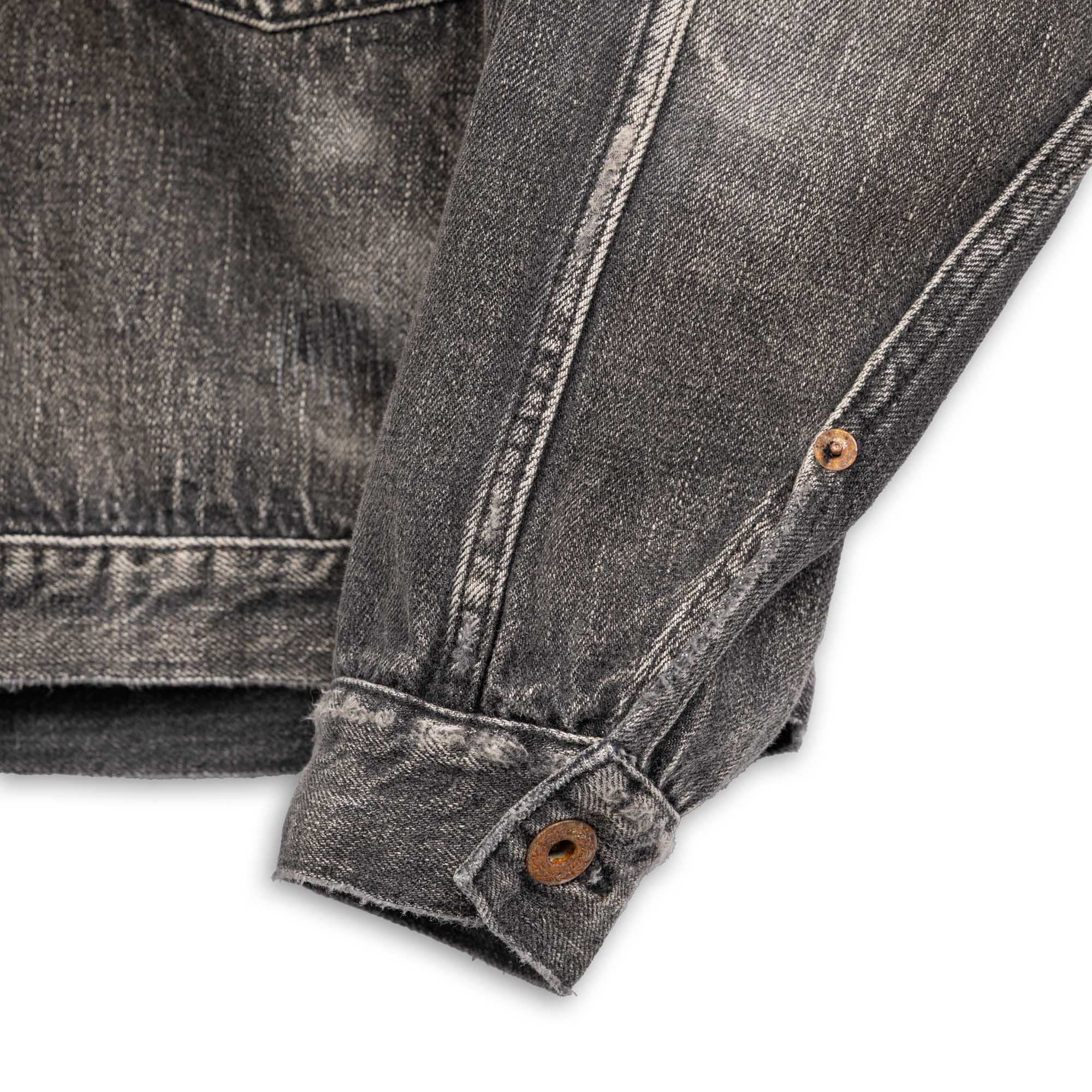 Full Count S2107 WWII Model 11.5oz Denim Jacket HW 'Master Of Reality' Black - Image 5