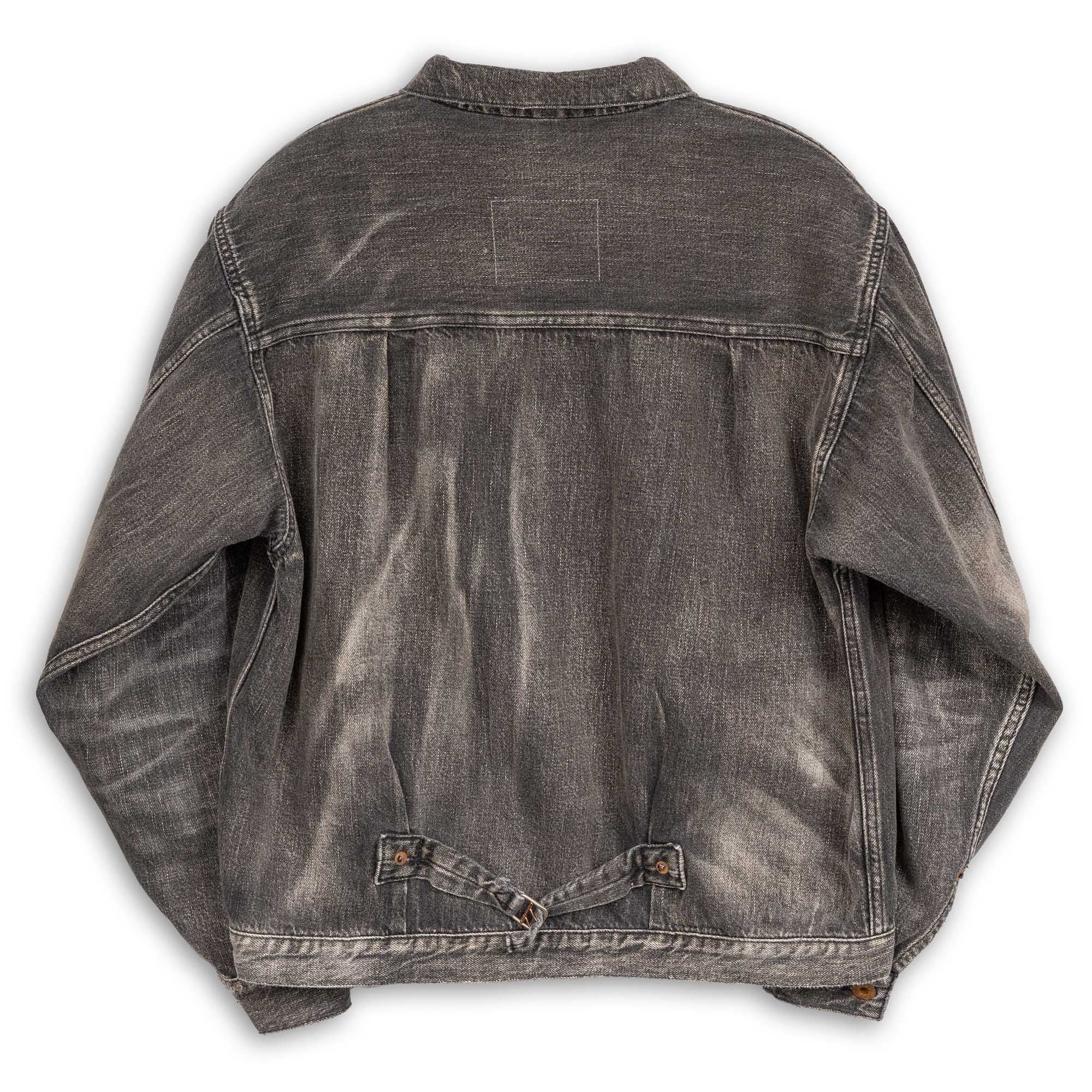 Full Count S2107 WWII Model 11.5oz Denim Jacket HW 'Master Of Reality' Black - Image 6