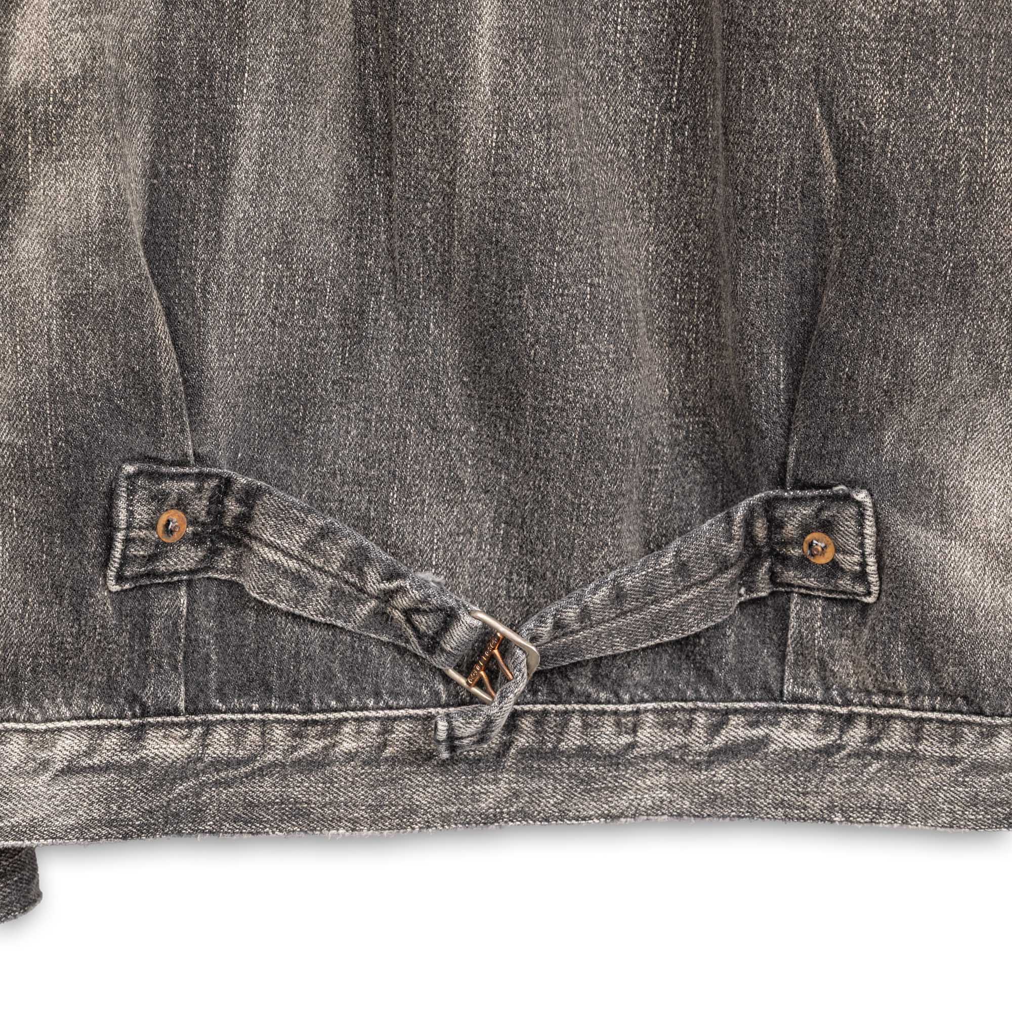 Full Count S2107 WWII Model 11.5oz Denim Jacket HW 'Master Of Reality' Black - Image 7