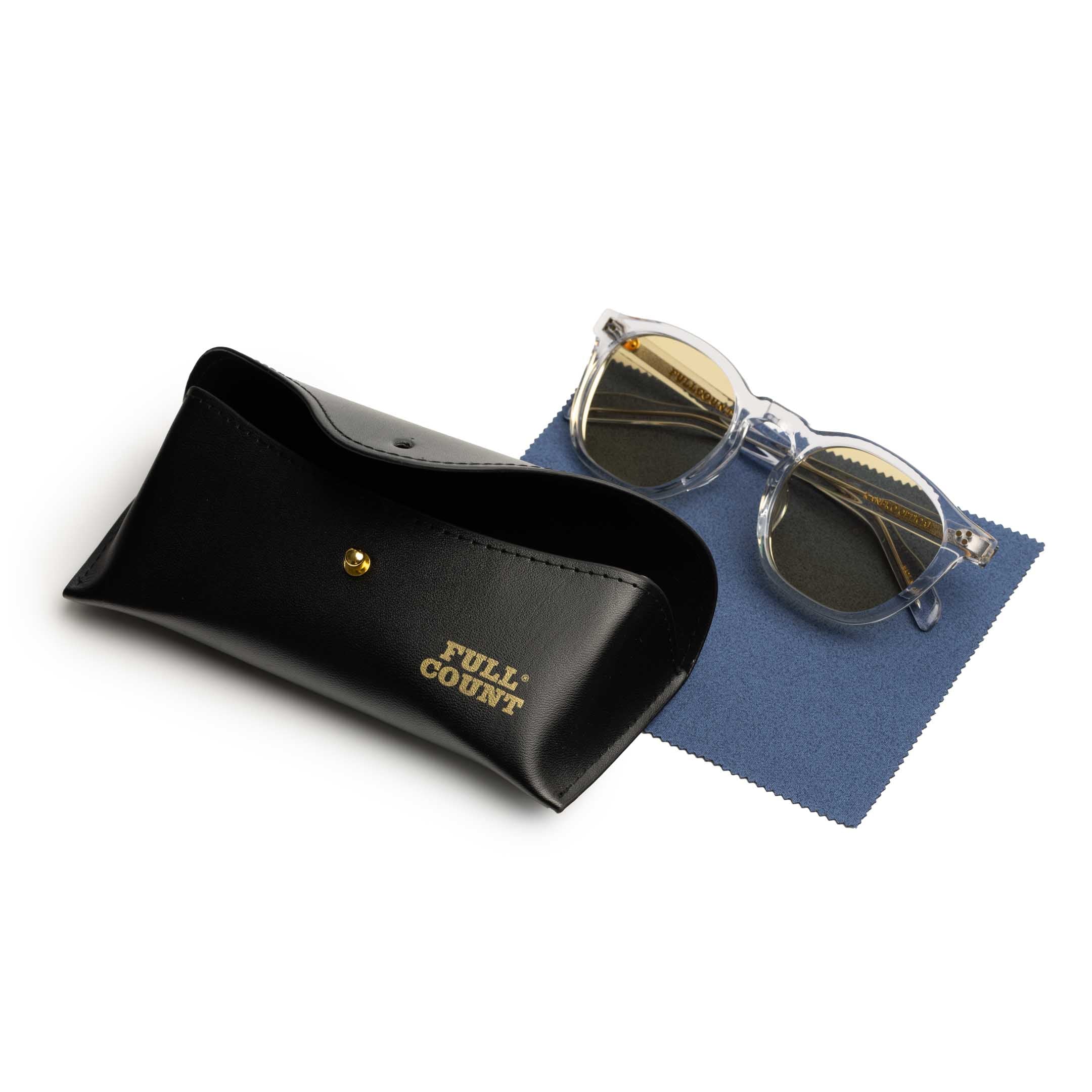 Full Count x Kaneko Optical 'Old Parisien' Sunglasses Clear/Blue - Image 4