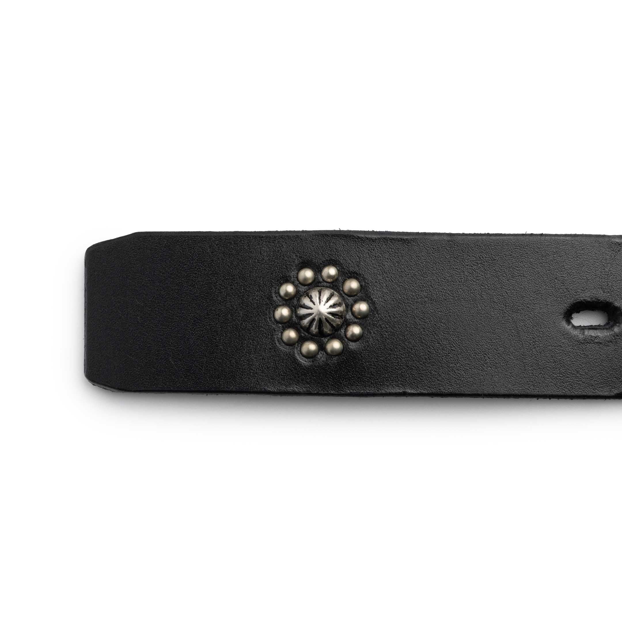Full Count x Zip Stevenson Umbrella Stud Belt HTC Black - Image 3