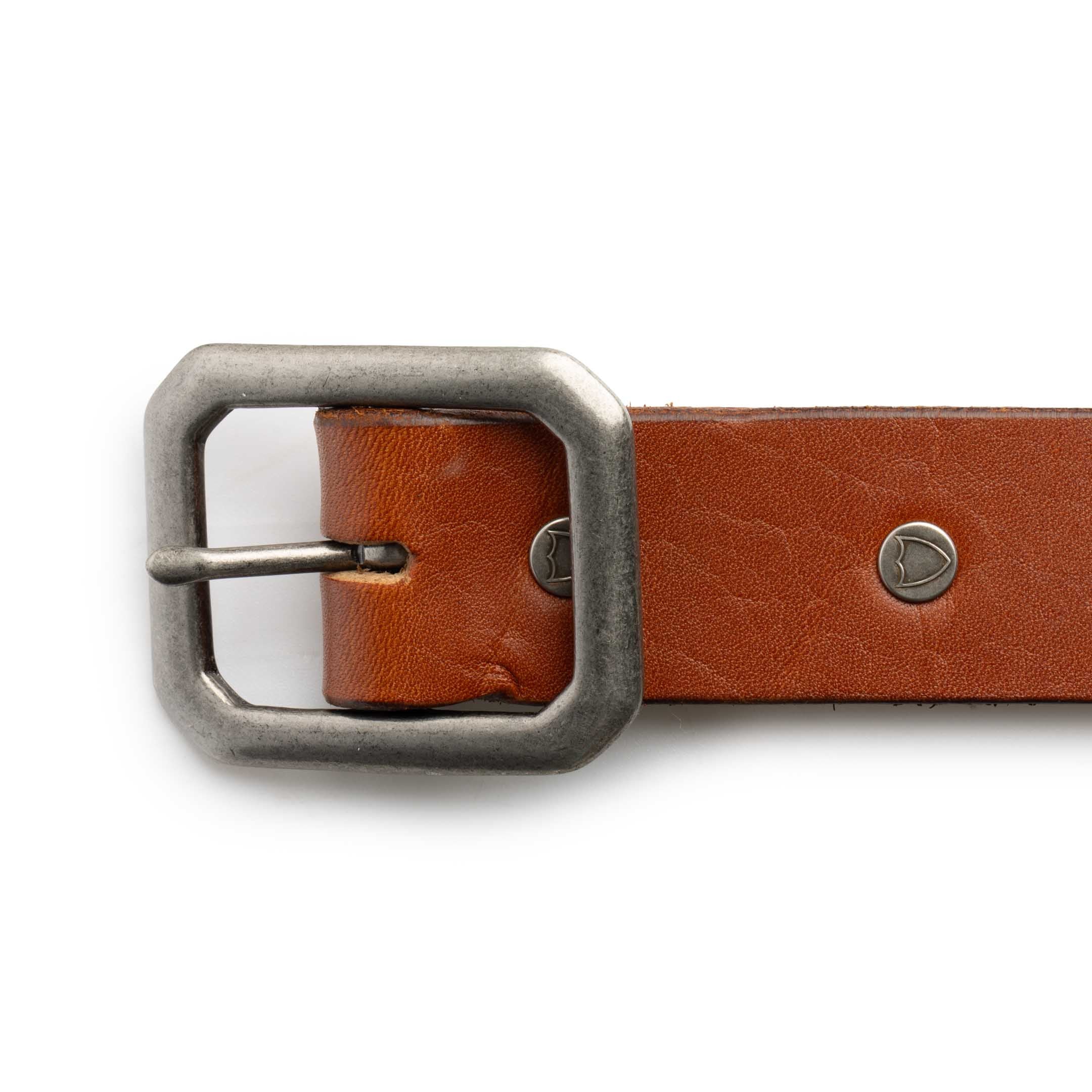 Full Count Zip Stevenson Umbrella Stud Belt HTC Brown - Image 2