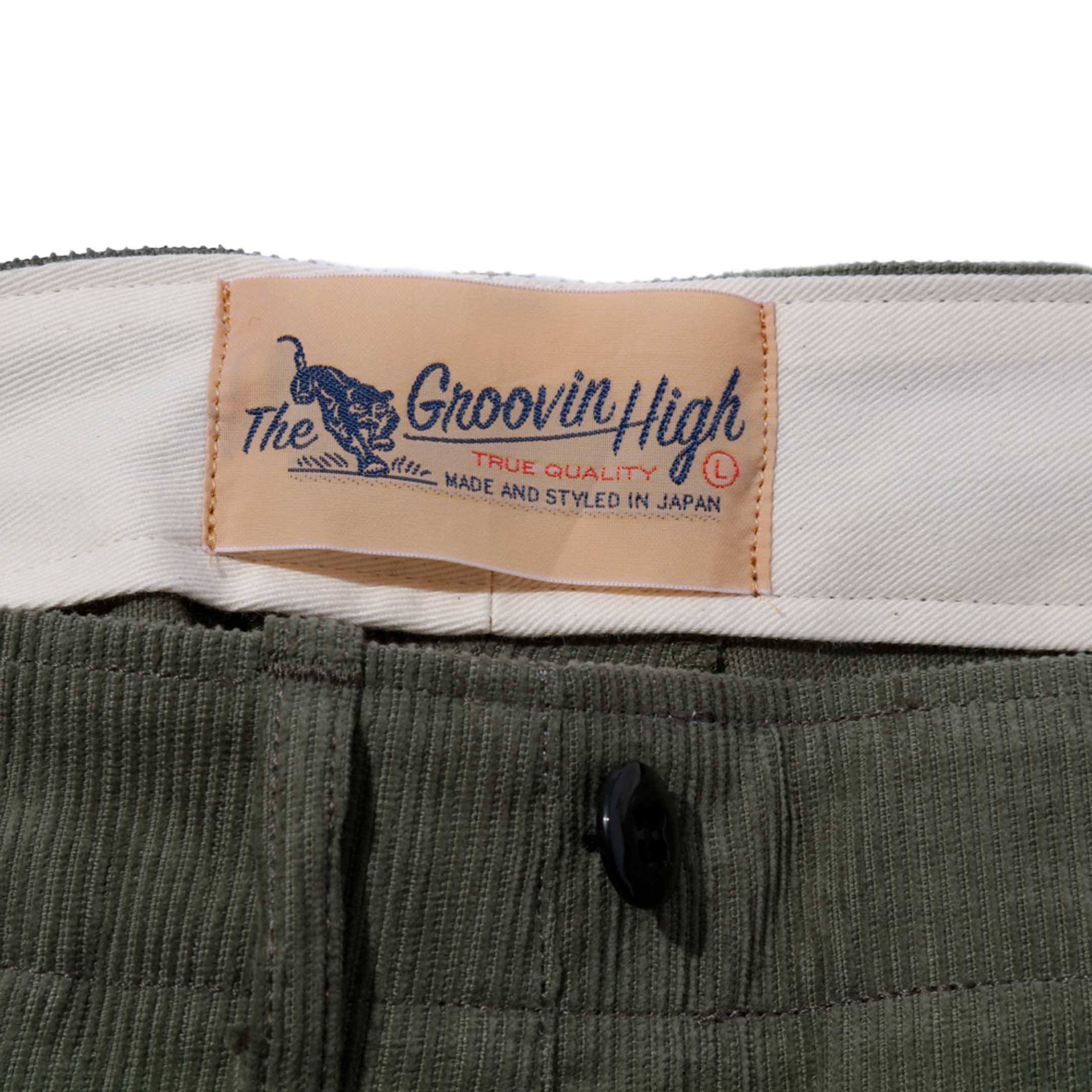Groovin High M41 Corduroy Trousers Khaki - Image 7