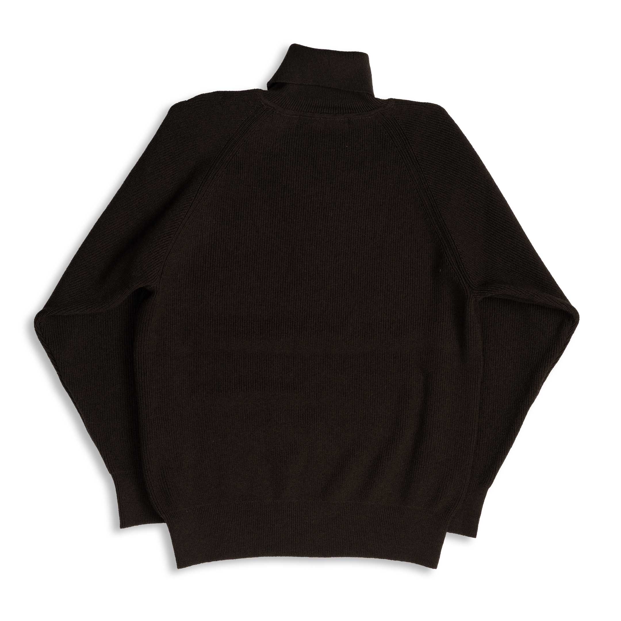 Haversack 10G Single Rib High Neck Sweater Brown - Image 2