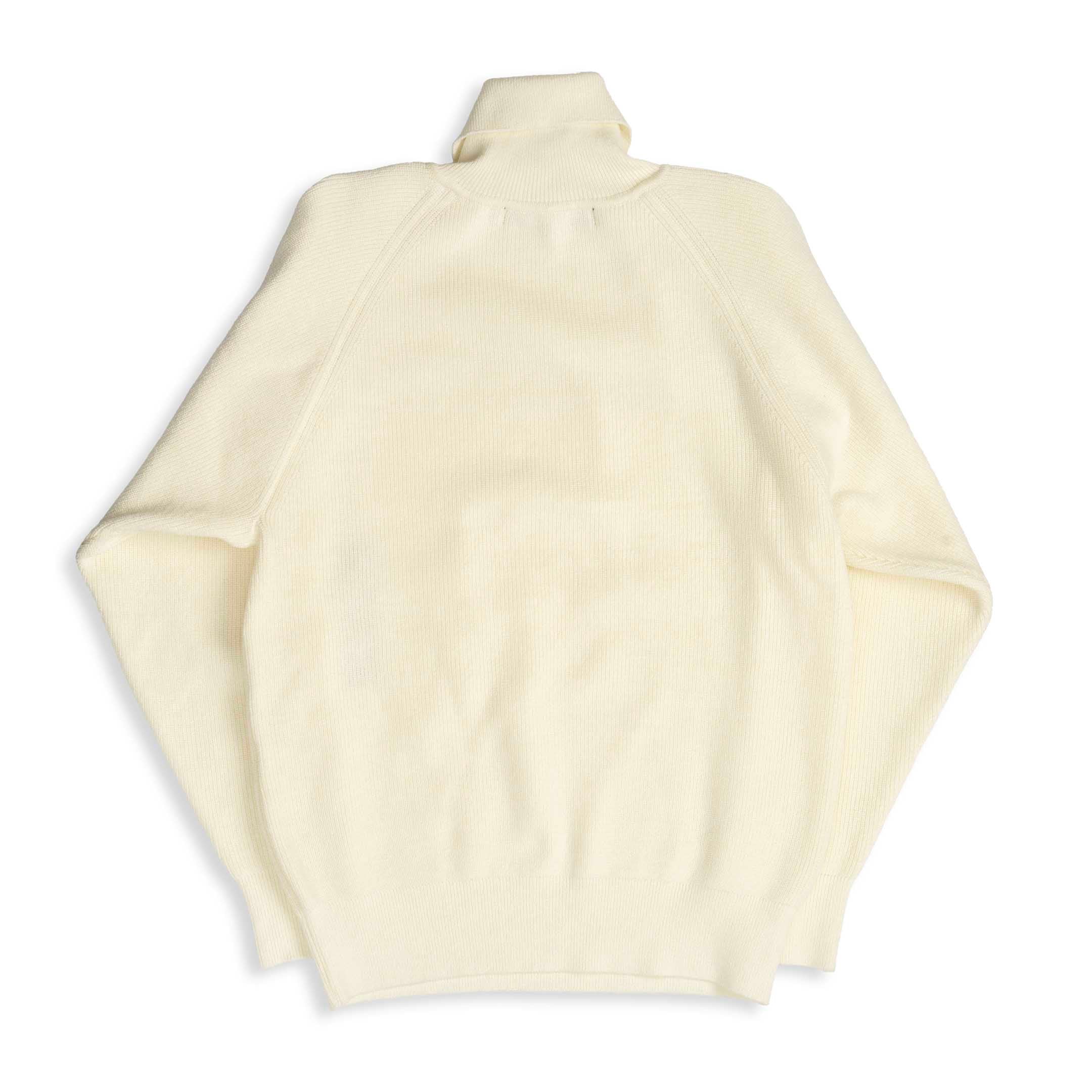 Haversack 10G Single Rib High Neck Sweater Ivory - Image 2