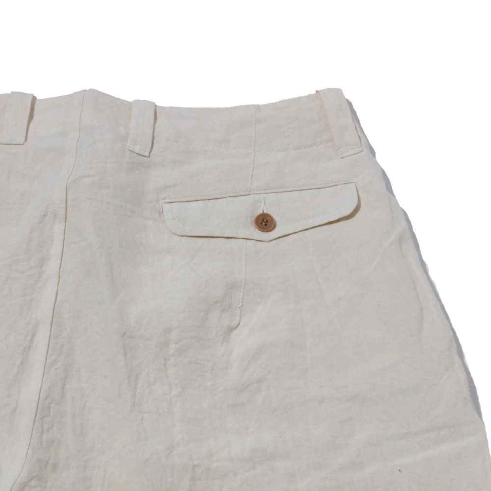 Haversack 60 Linen Poplin Wide Pants Beige - Image 4