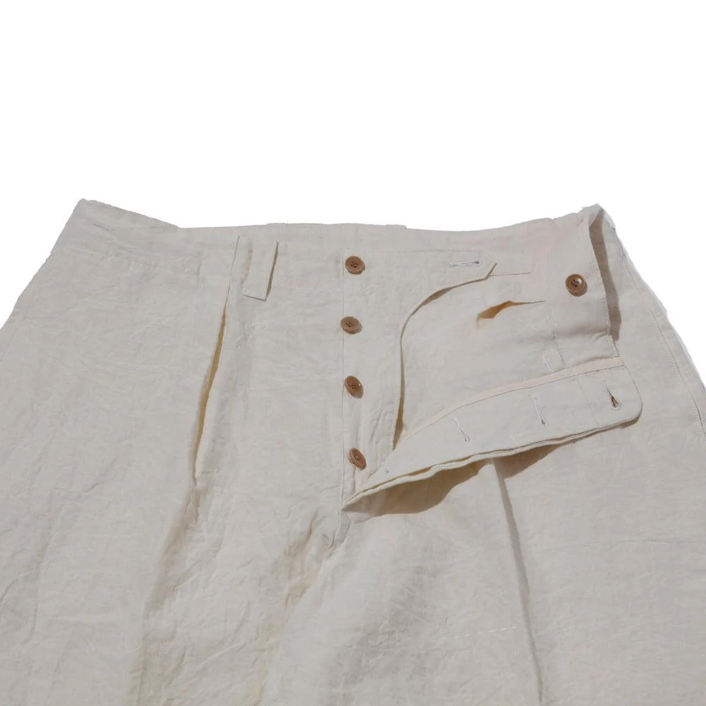 Haversack 60 Linen Poplin Wide Pants Beige - Image 6