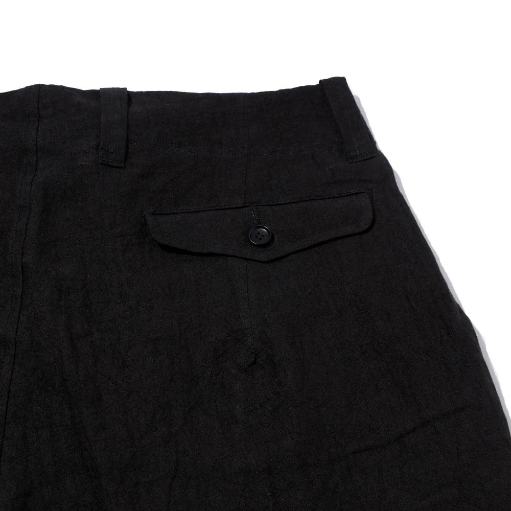 Haversack 60 Linen Poplin Wide Pants Black - Image 3