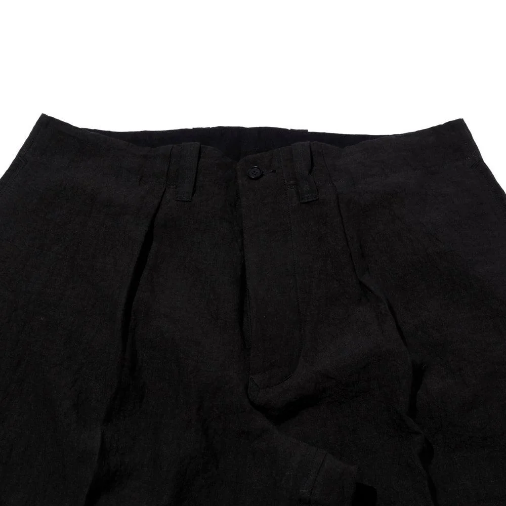 Haversack 60 Linen Poplin Wide Pants Black - Image 4