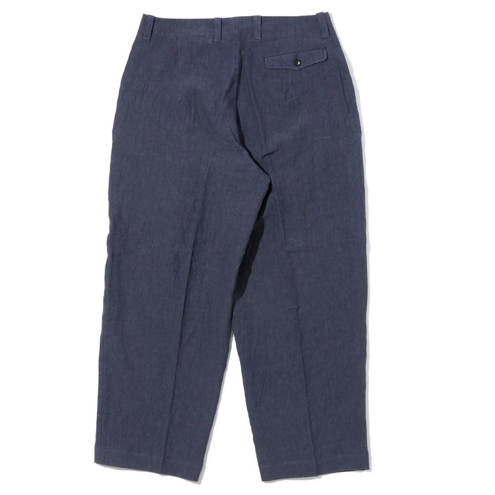Haversack 60 Linen Poplin Wide Pants Navy - Image 2
