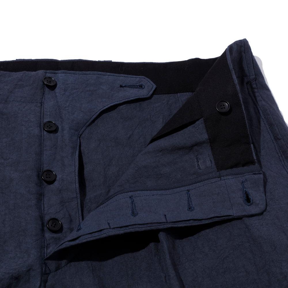 Haversack 60 Linen Poplin Wide Pants Navy - Image 6