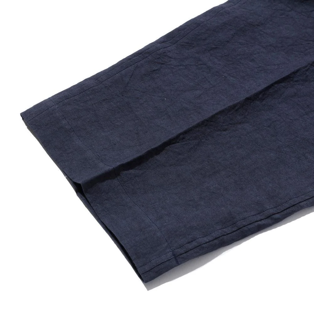 Haversack 60 Linen Poplin Wide Pants Navy - Image 7