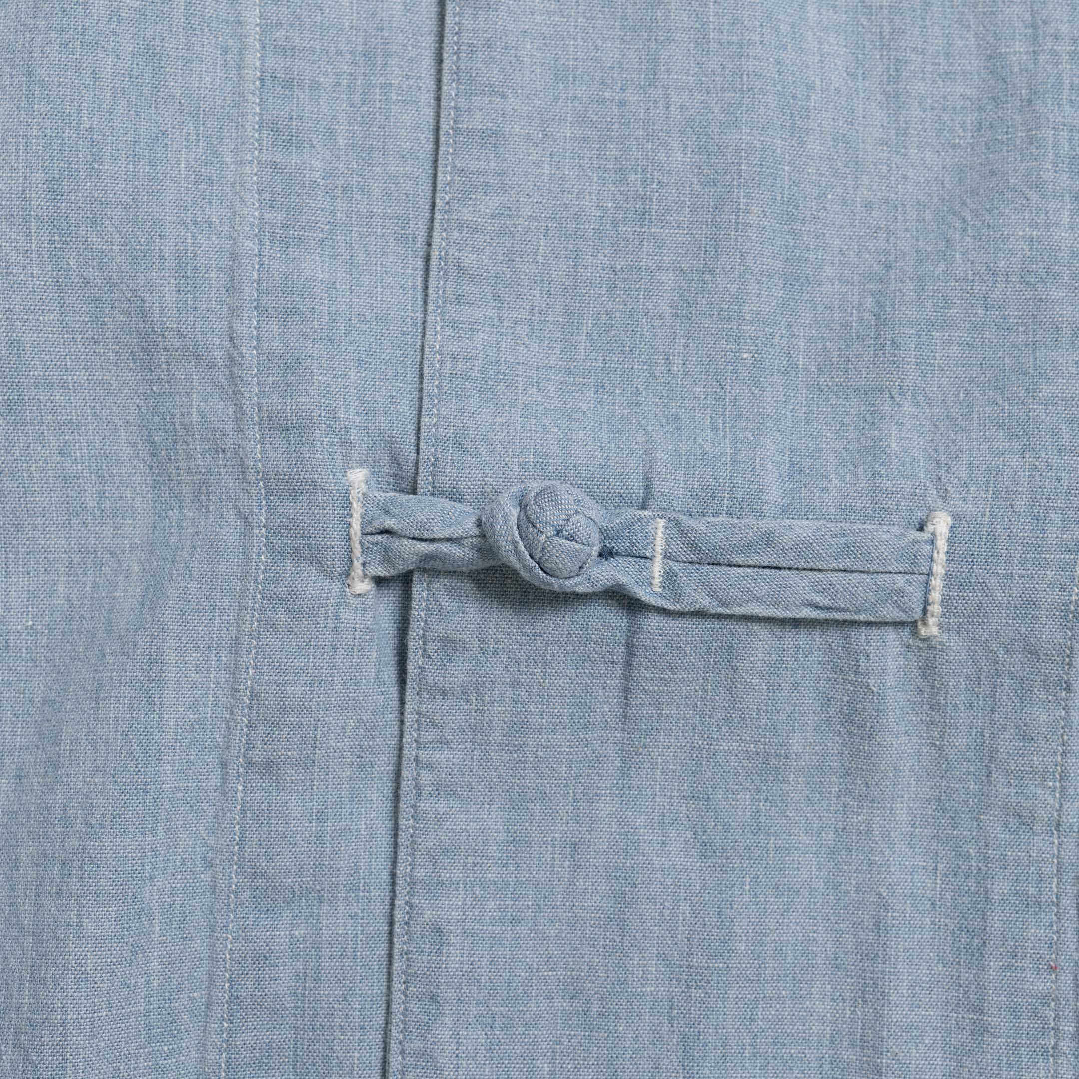 Haversack China Button Shirt Indigo - Image 4