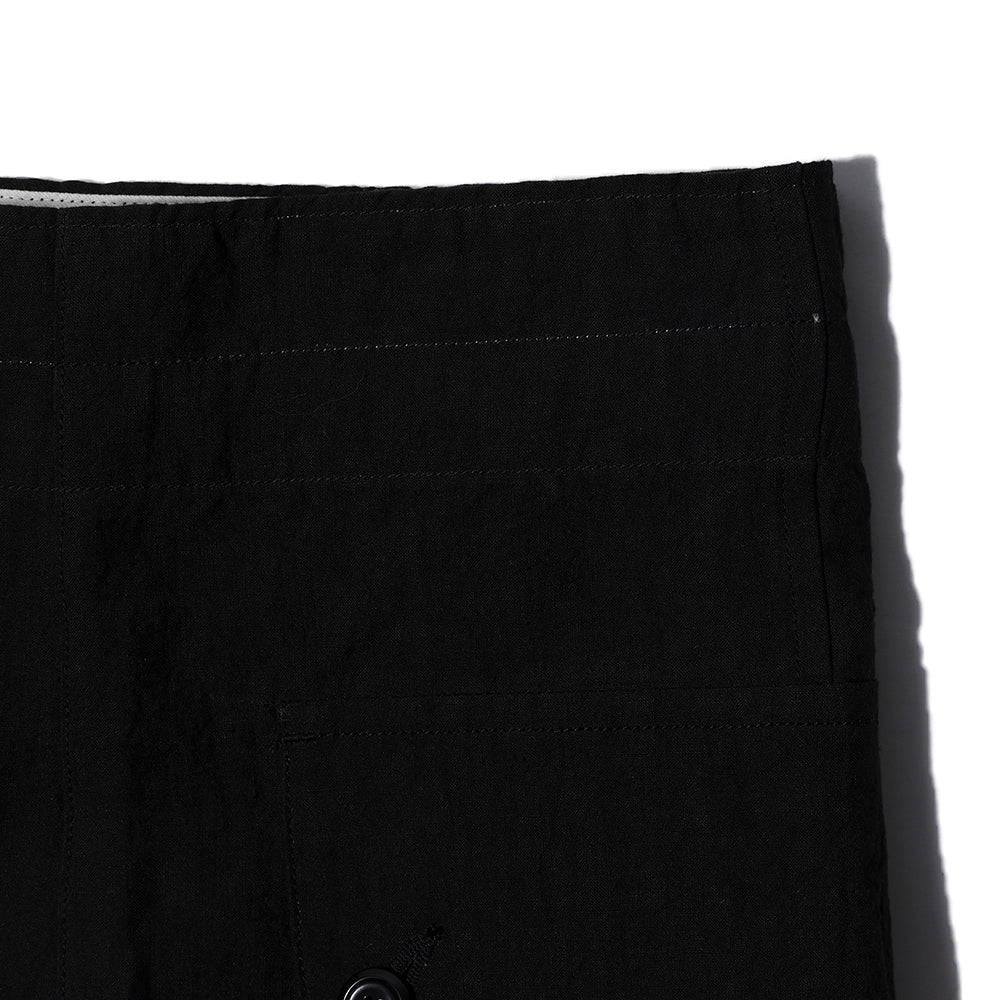Haversack Linen Army Wide Trousers Black - Image 3