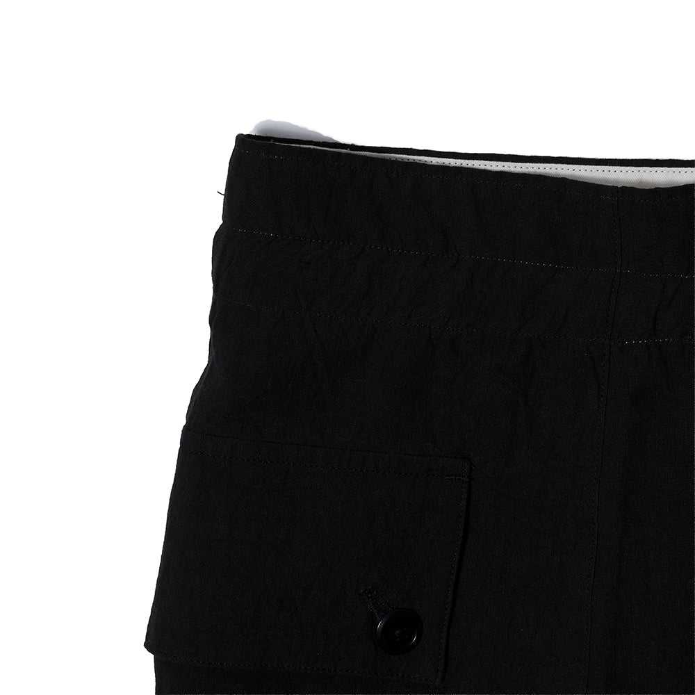 Haversack Linen Army Wide Trousers Black - Image 4