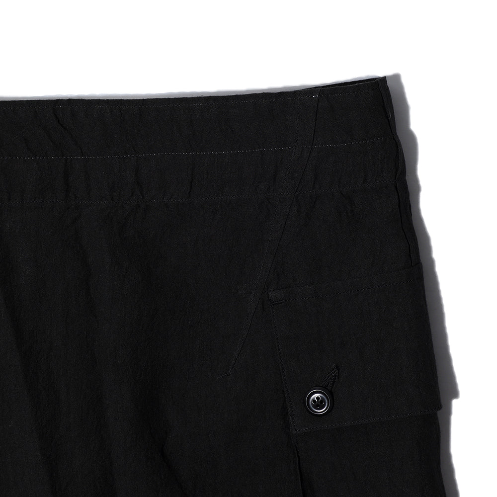 Haversack Linen Army Wide Trousers Black - Image 7