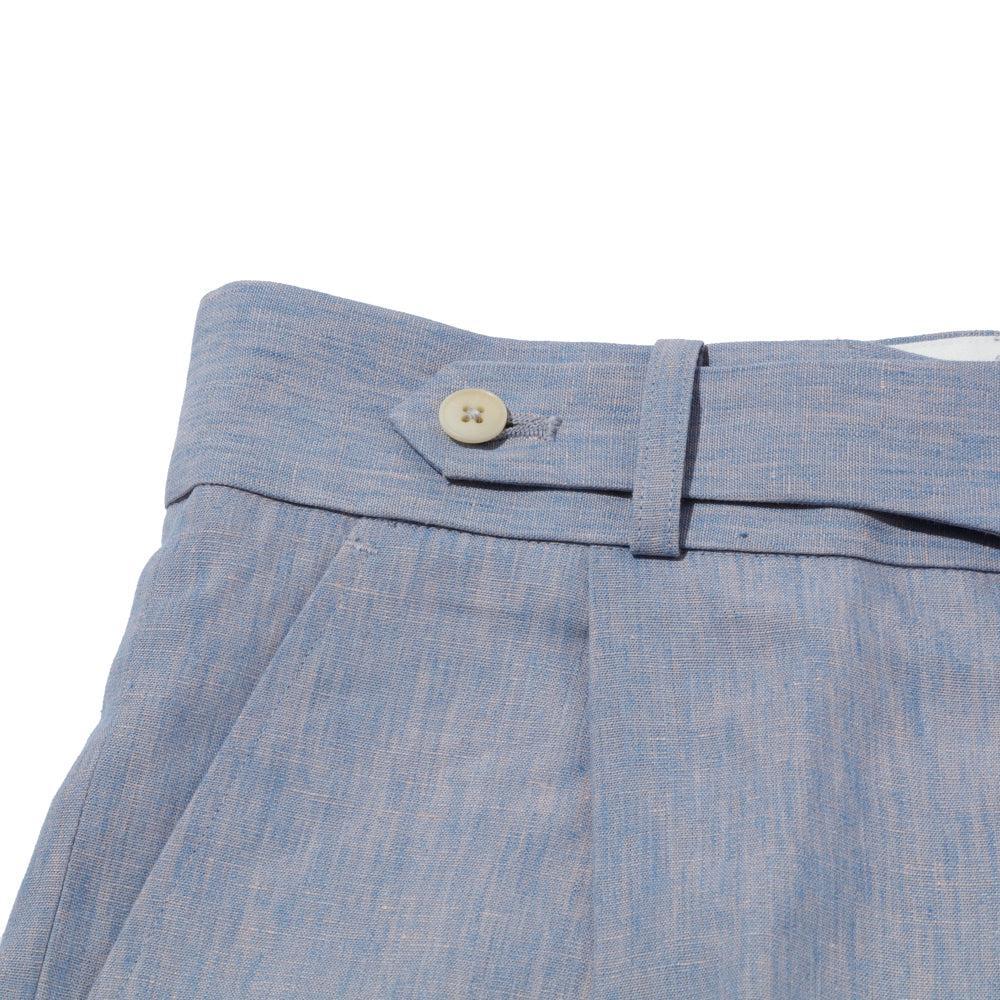 Haversack Linen Chambray Wide Pants Sax - Image 4