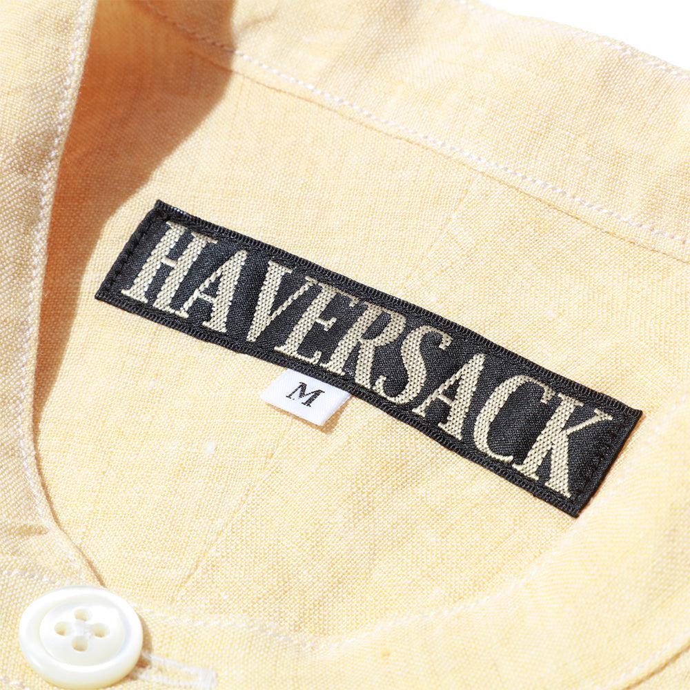 Haversack Linen Dungaree Pullover Shirt Mustard - Image 6