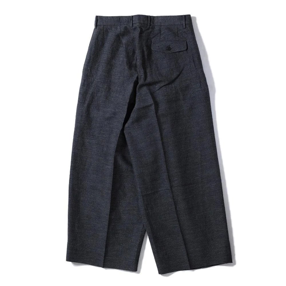 Haversack Pleated Trousers Navy - Image 2