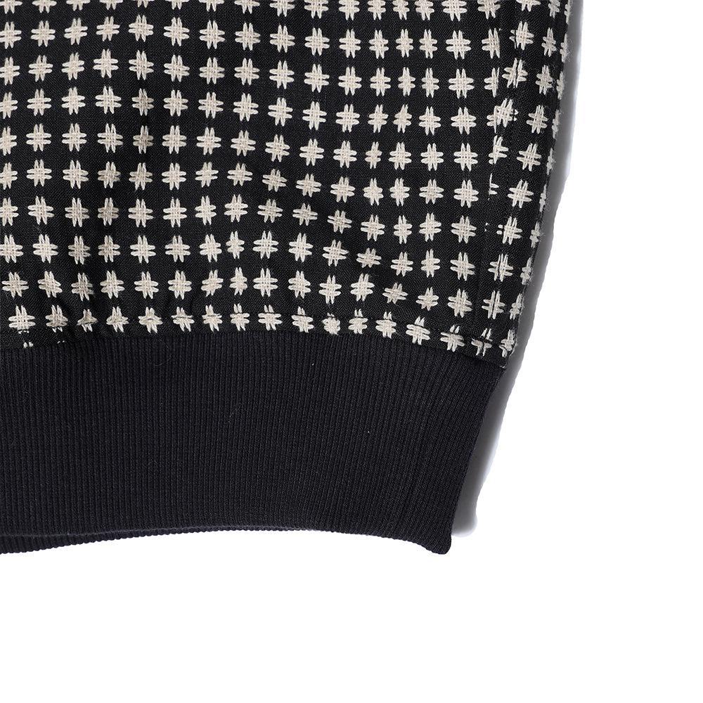 Haversack Sashiko Jacquard Pullover Shirt Black - Image 5