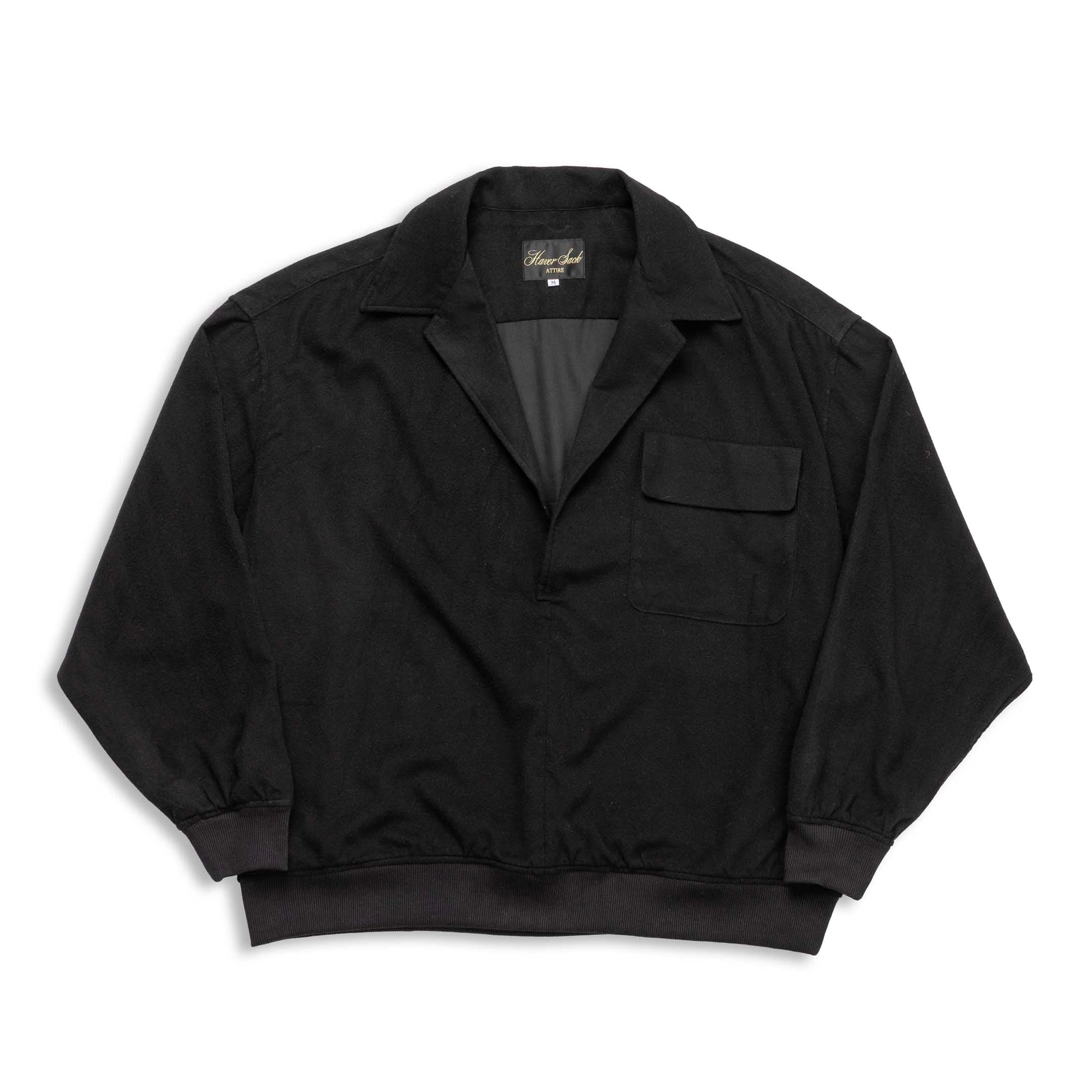 Haversack Silk Flannel Pullover Black