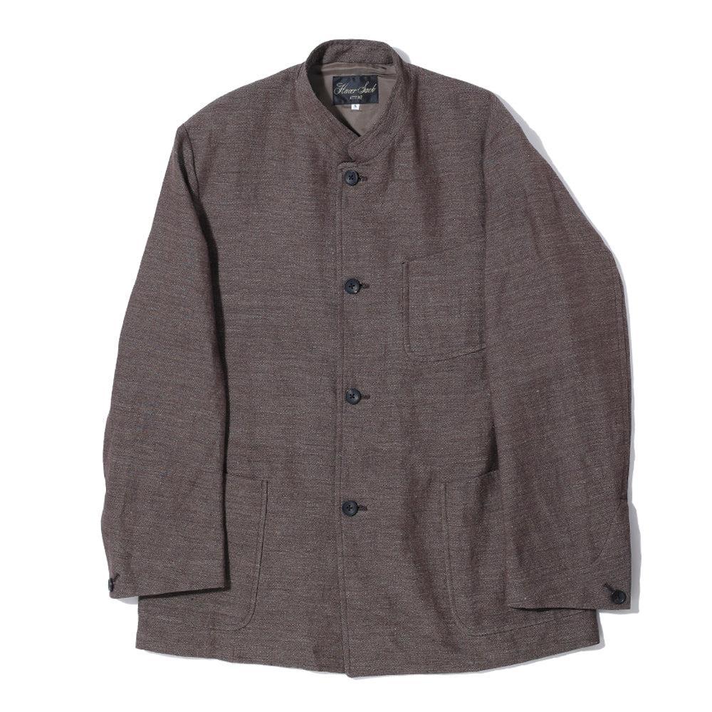 Haversack Stand Collar Jacket Brown