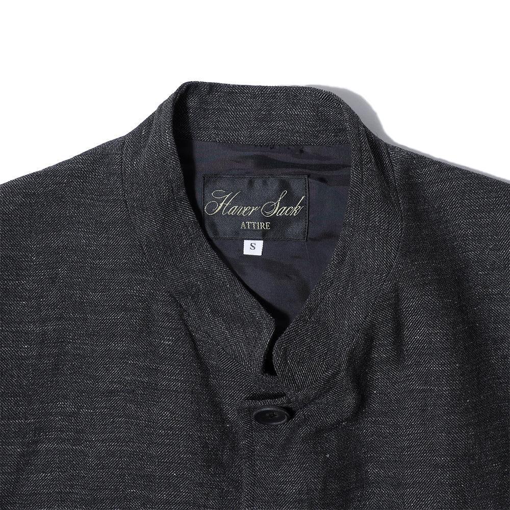 Haversack Stand Collar Jacket Navy - Image 3