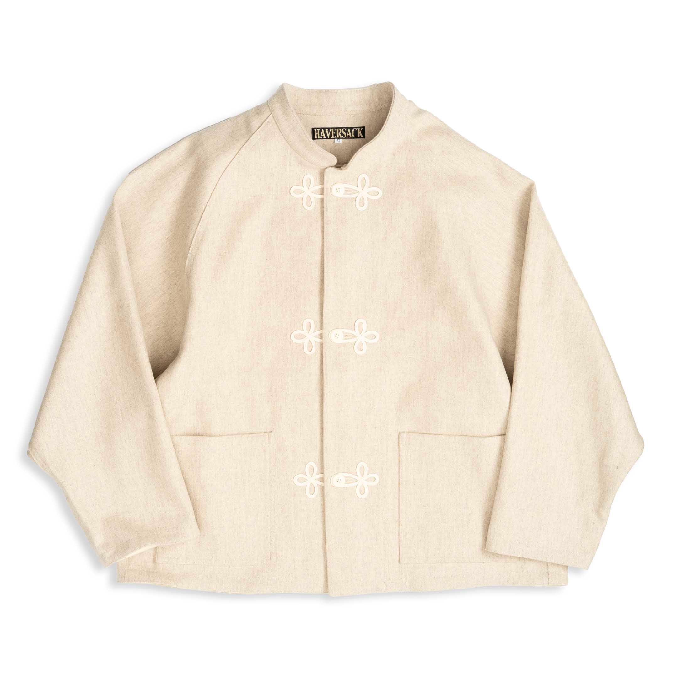 Haversack Vintage Melton Wool Jacket Beige