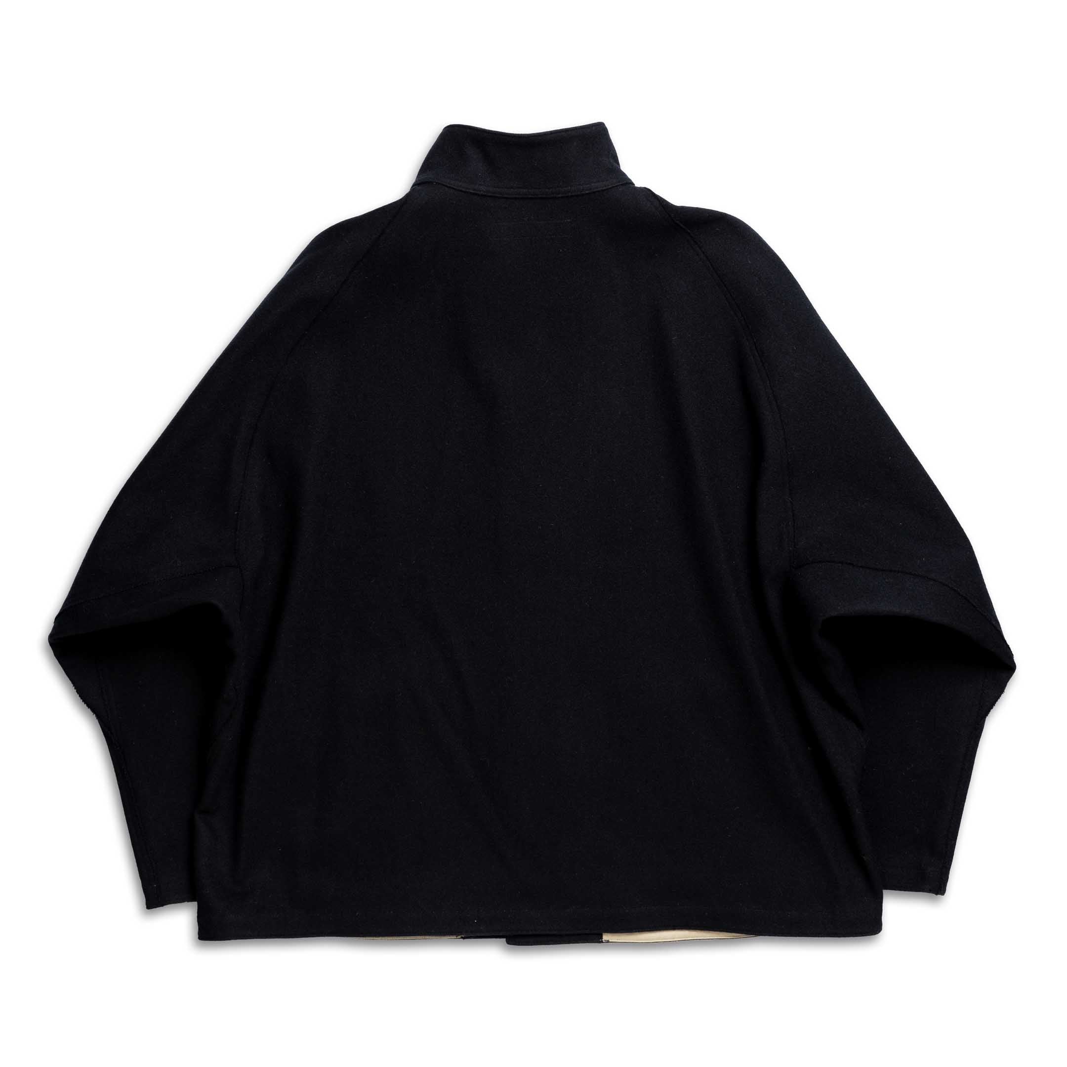 Haversack Vintage Melton Wool Jacket Black - Image 2