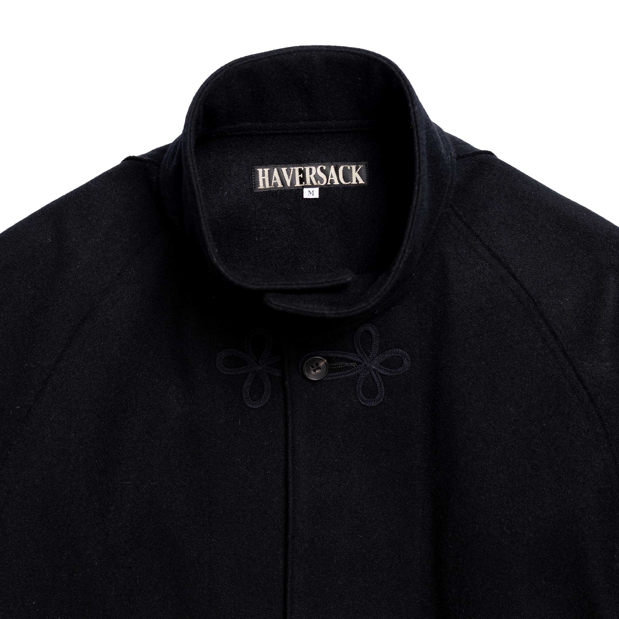 Haversack Vintage Melton Wool Jacket Black - Image 3