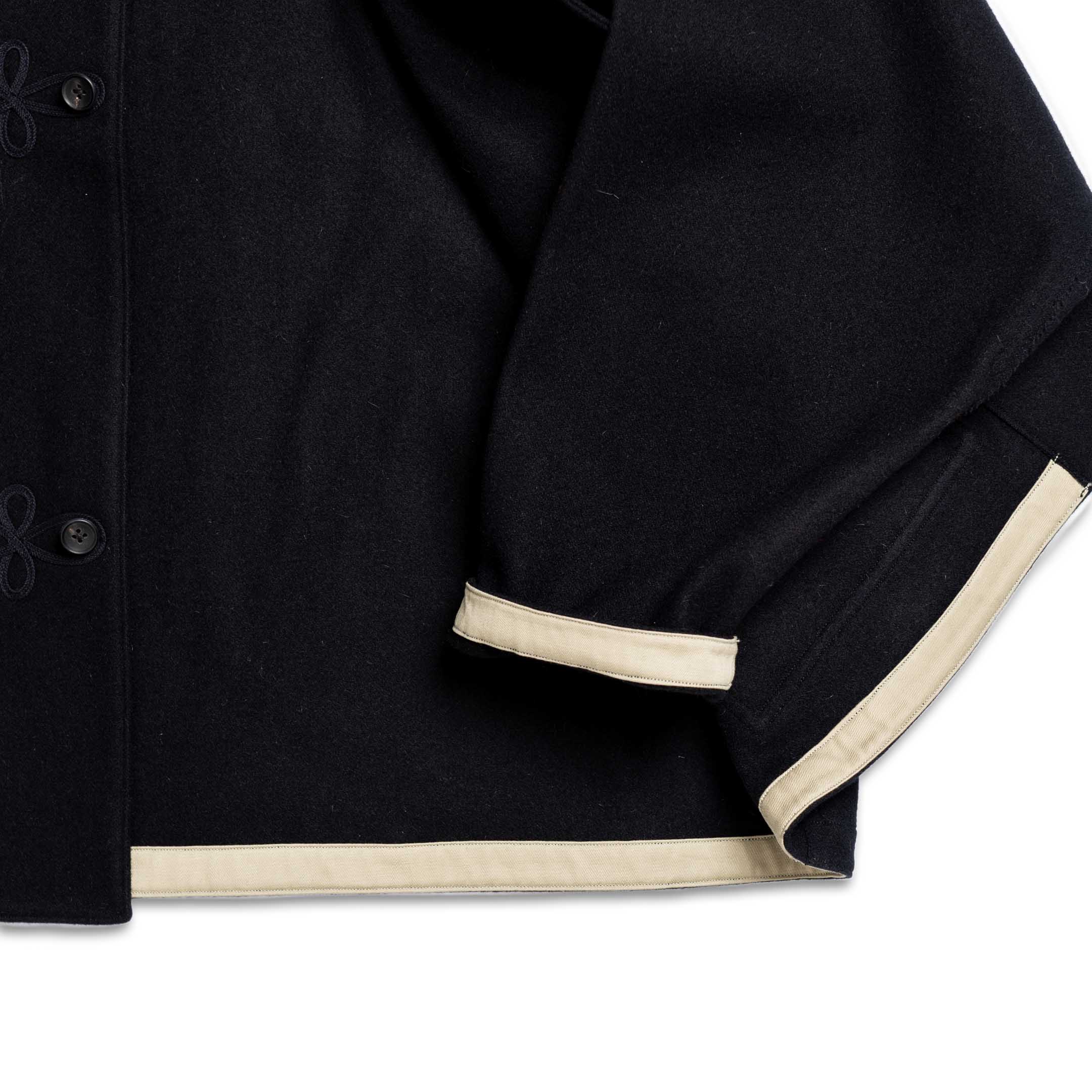 Haversack Vintage Melton Wool Jacket Black - Image 6