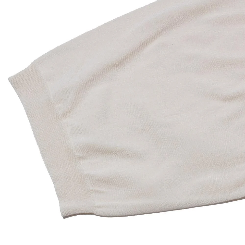 Haversack Zip Knit Polo Ivory - Image 4