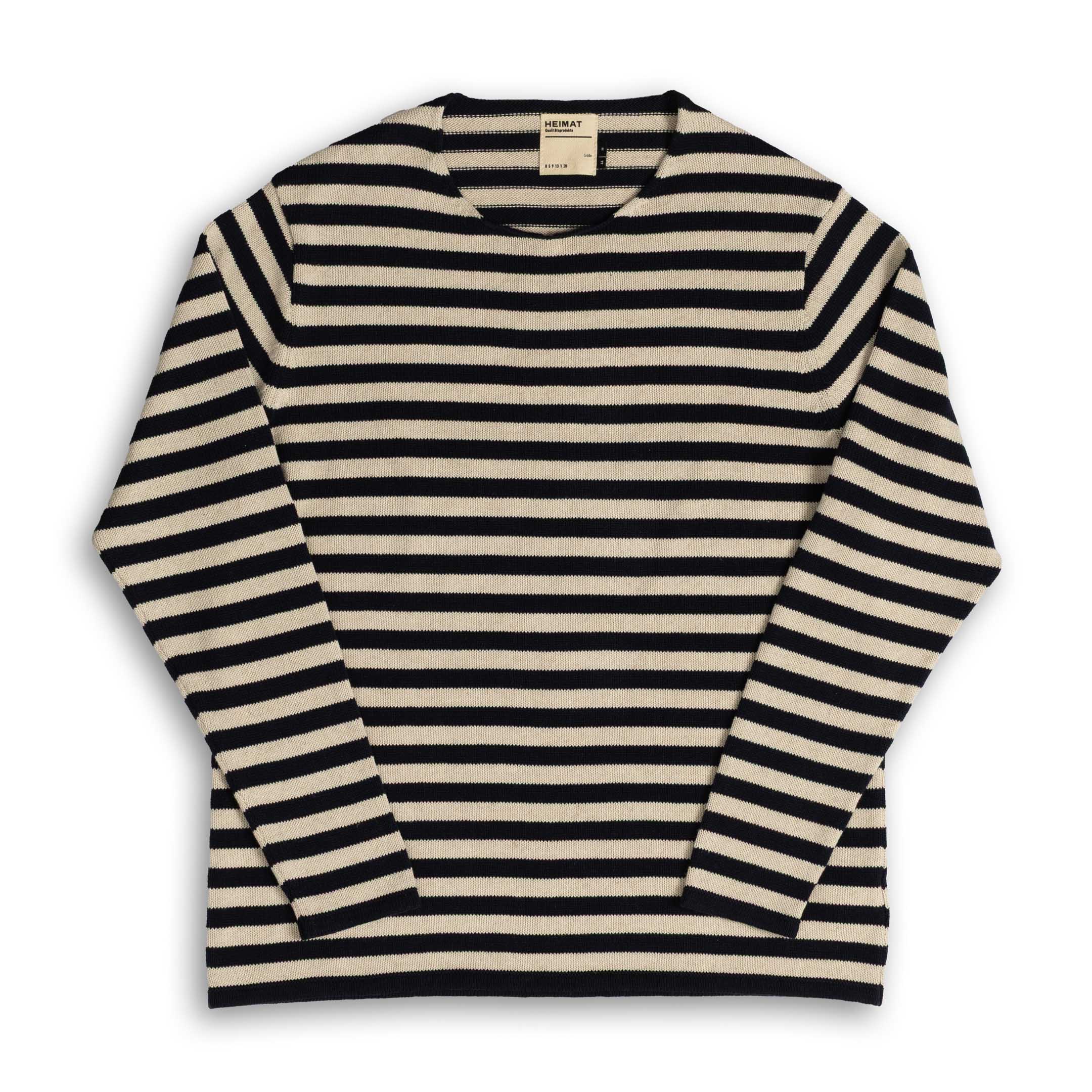 Heimat Harbour Sweater Jailhouse Ink/Seashell