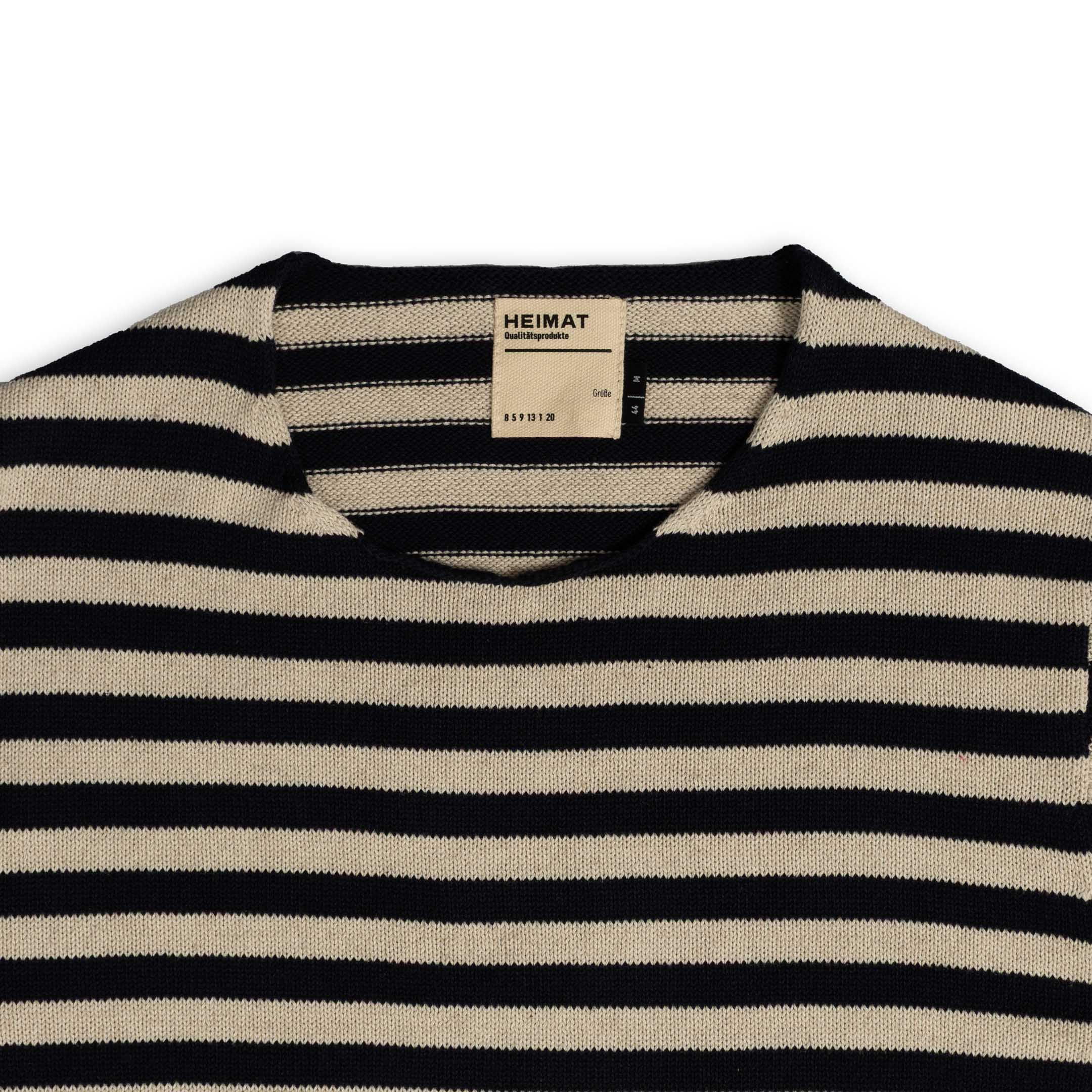Heimat Harbour Sweater Jailhouse Ink/Seashell - Image 3