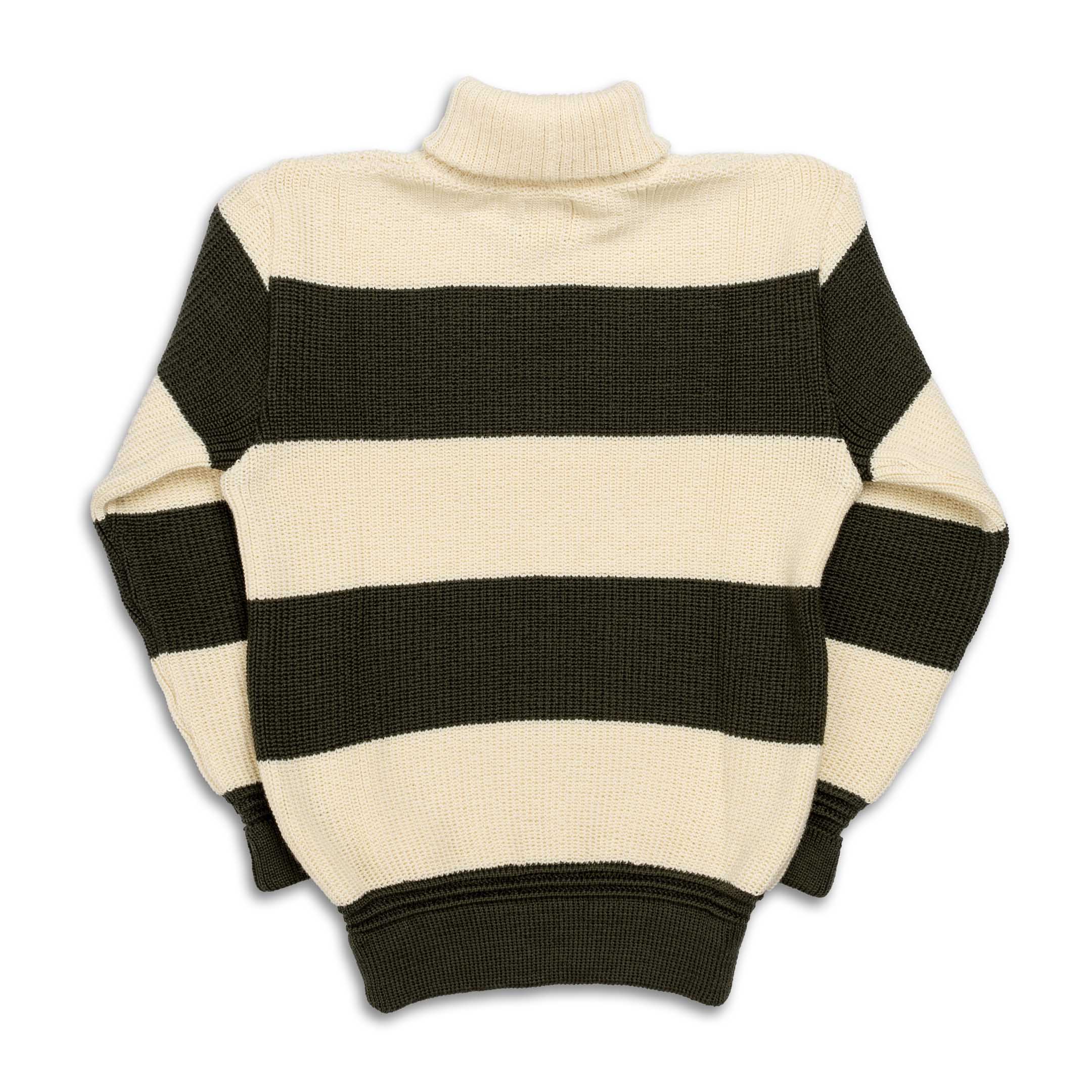 Heimat Signal Stripes Rugby Seashell/Military Green - Image 2