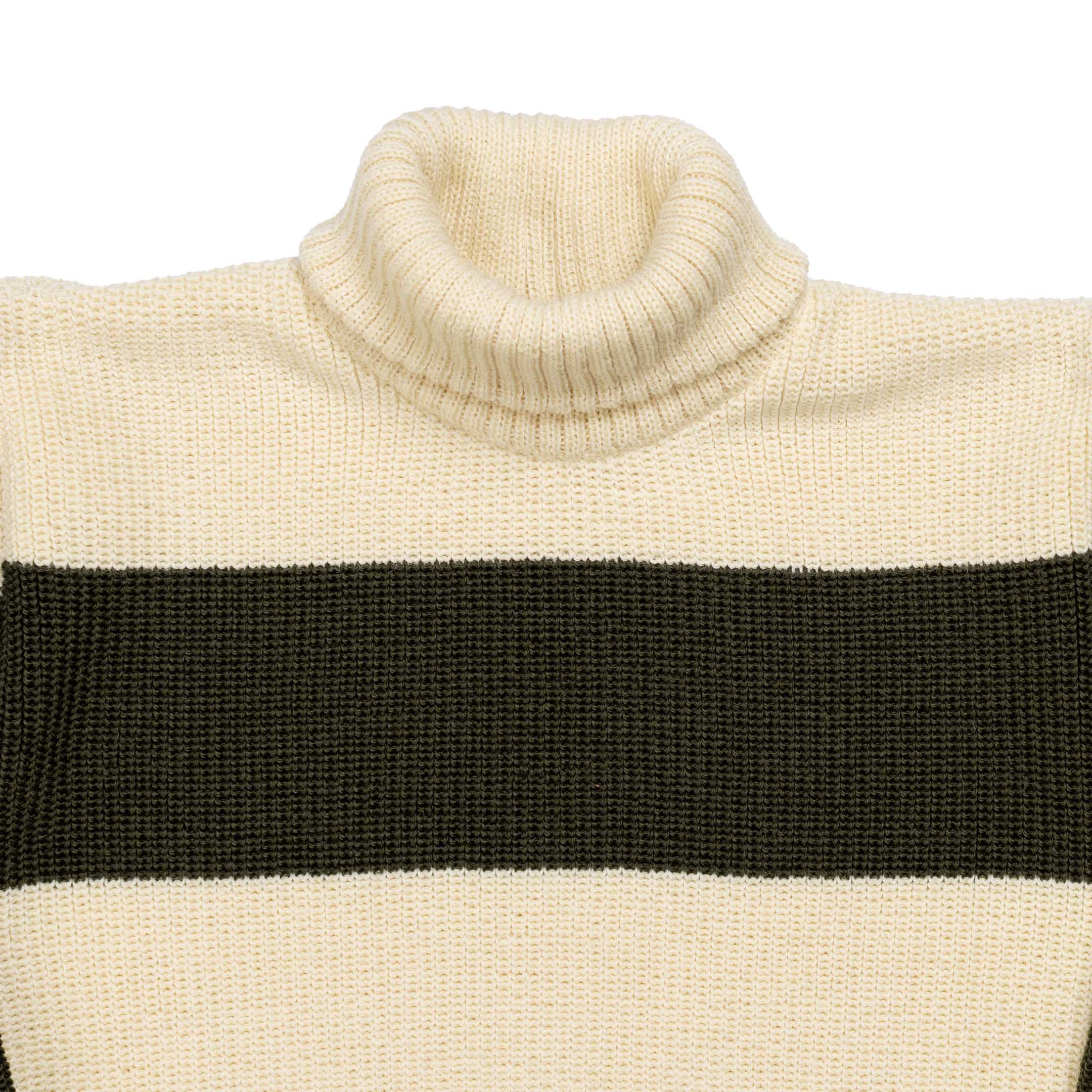 Heimat Signal Stripes Rugby Seashell/Military Green - Image 3