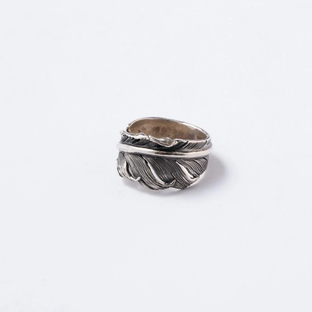 Horizon Blue Middle Feather Ring 18 FR02