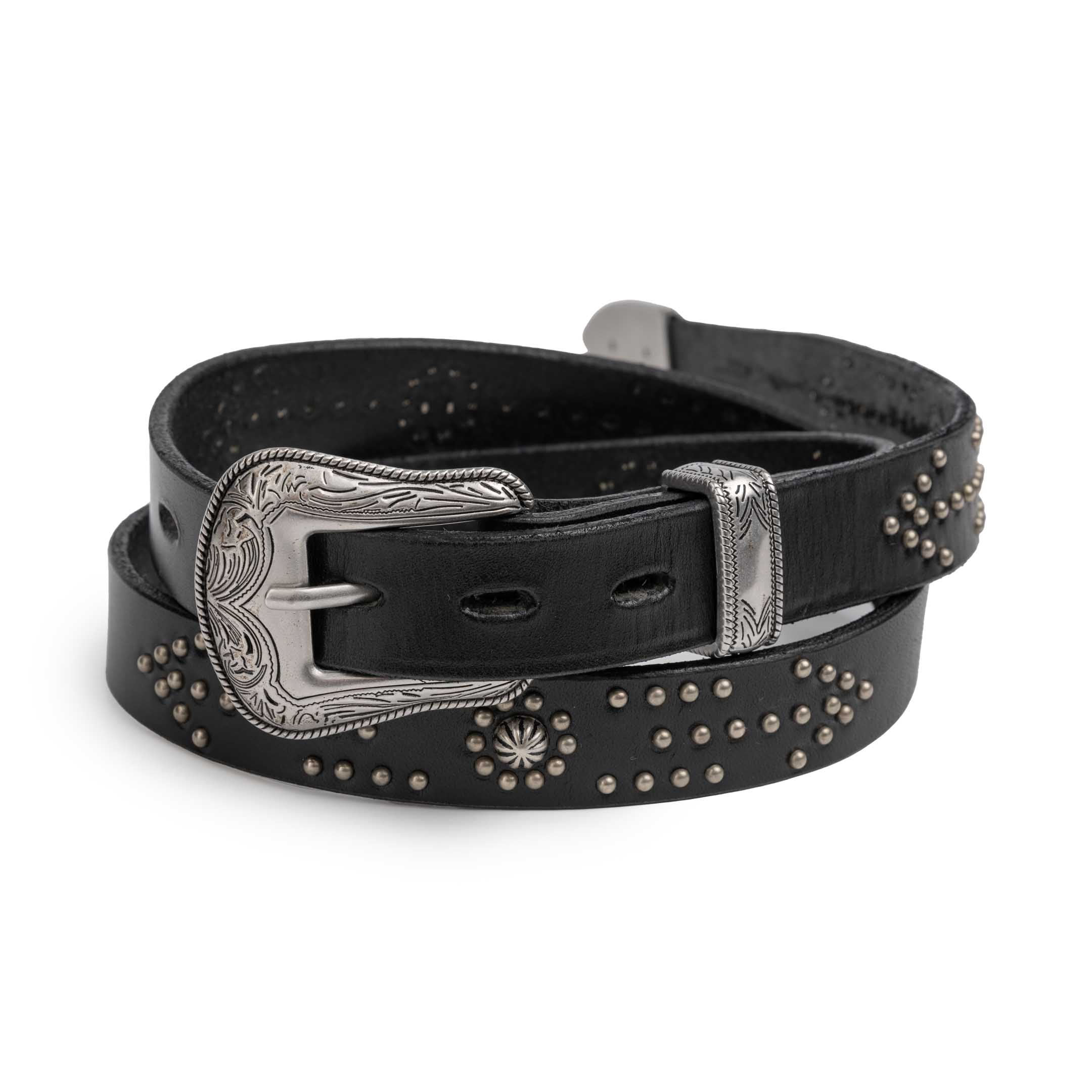 HTC Belt Western Narrow Born & Arrow Umbrella Belt Black