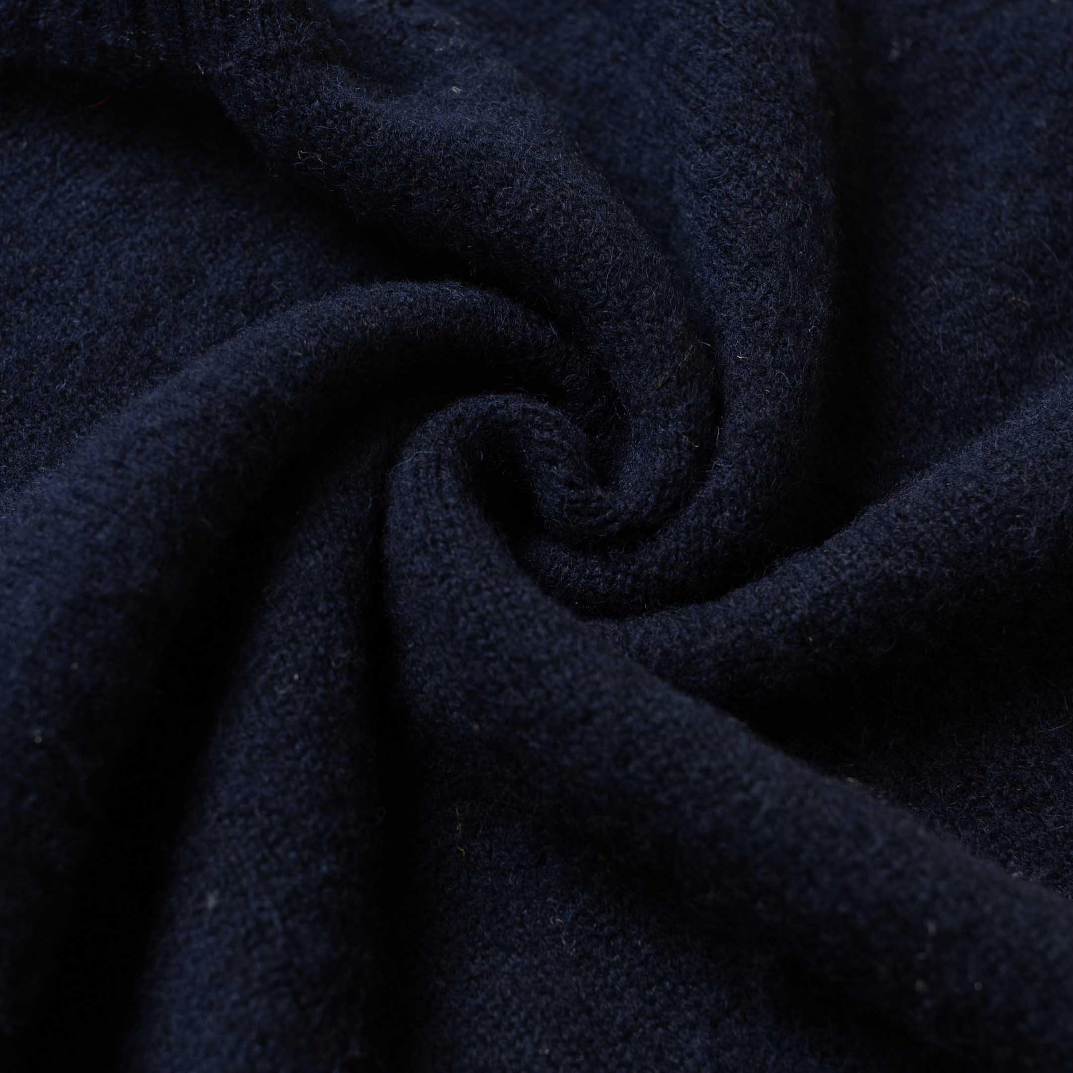 Jamieson's For Clutch Cafe Brushed Shetland Sweater Dark Navy - Image 5
