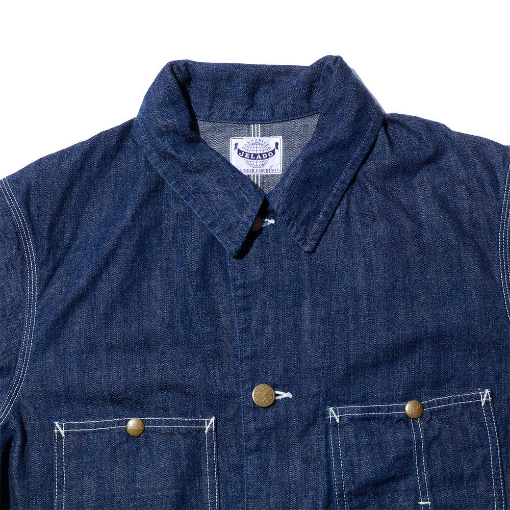 Jelado 491J Denim Coverall Jacket Indigo - Image 3
