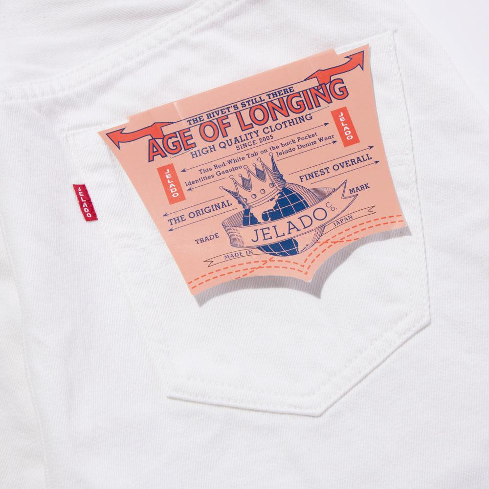 Jelado 'Age of Longing' 301 XX Denim Jean White One Wash - Image 8