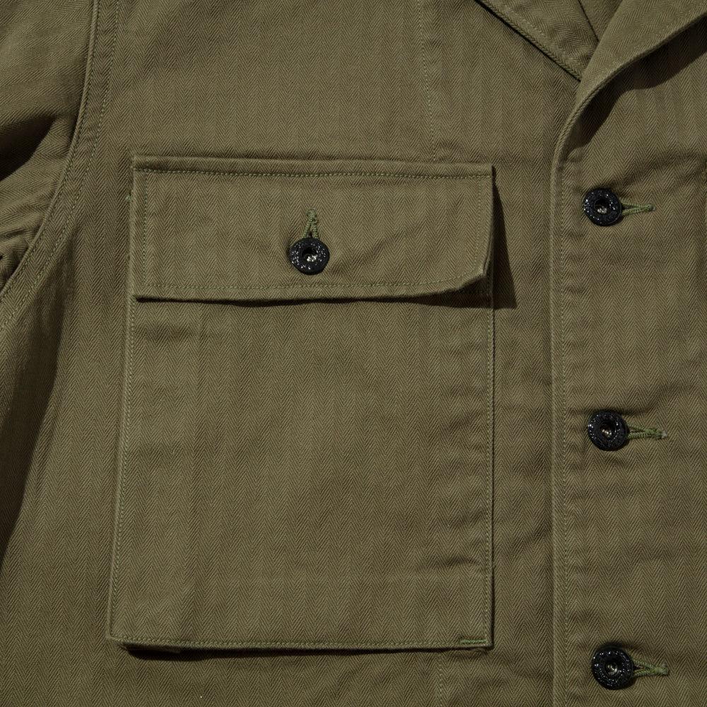 Jelado CM43 HBT Field Jacket Olive - Image 4