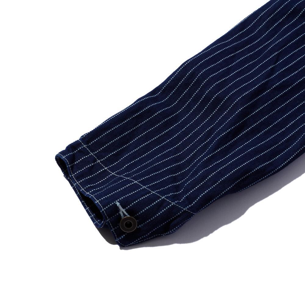 Jelado Steelbeam Coat Wabash Indigo Stripe - Image 10