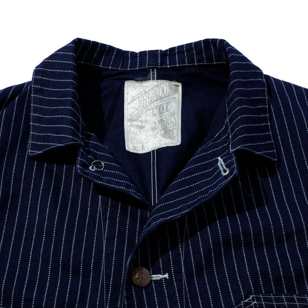 Jelado Steelbeam Coat Wabash Indigo Stripe - Image 3