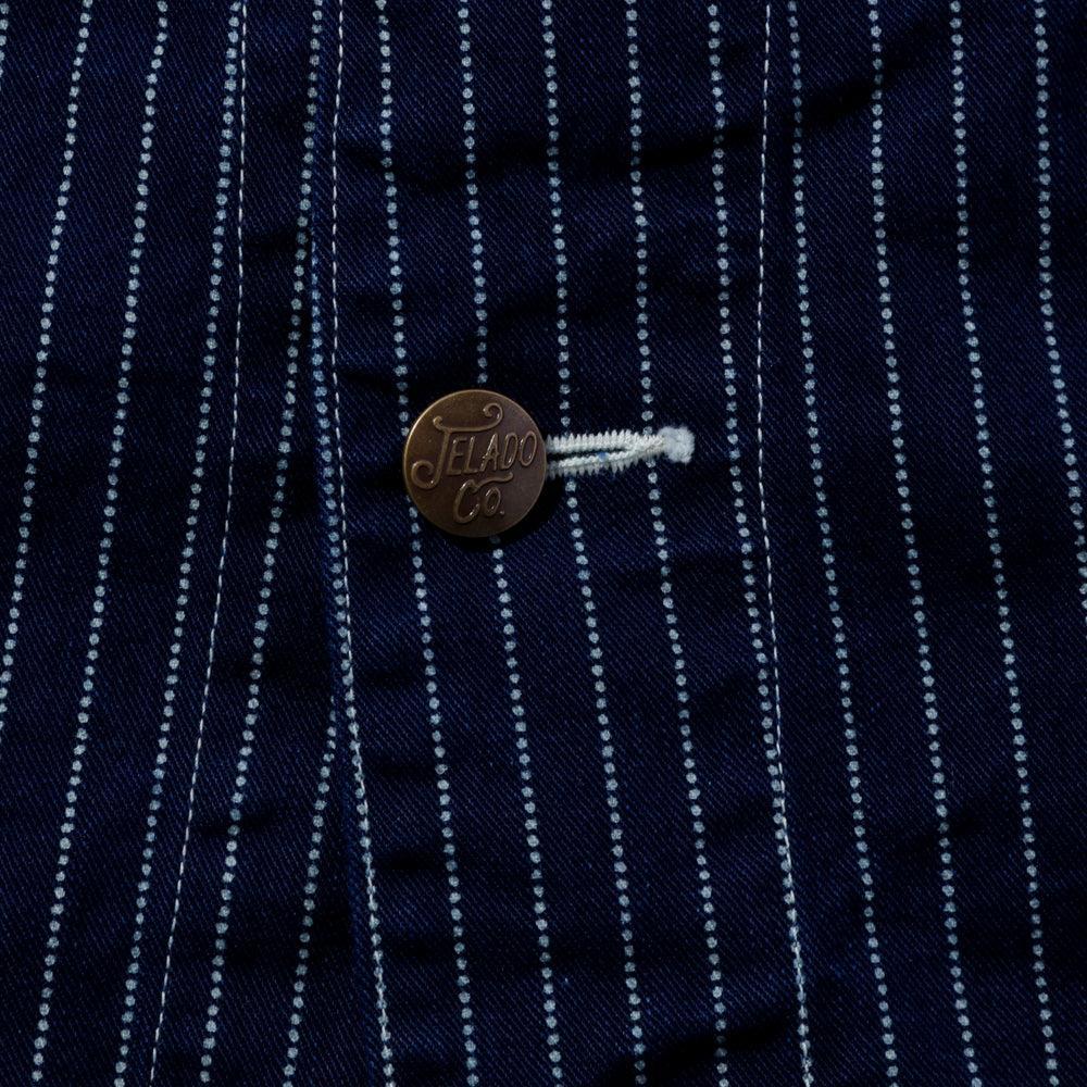 Jelado Steelbeam Coat Wabash Indigo Stripe - Image 6